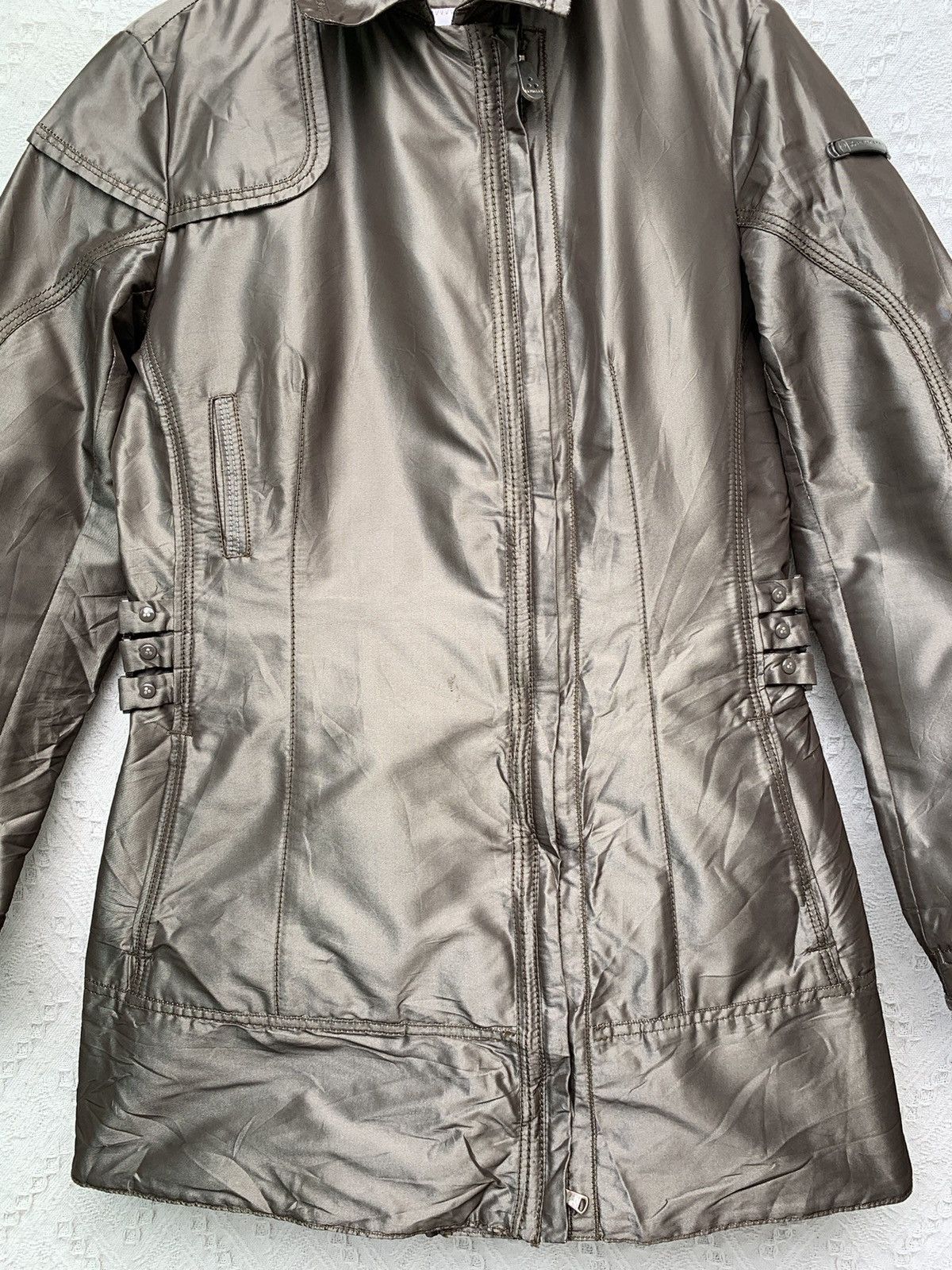 Peuterey Peuterey Asymmetrical Zipper Polyester Short Trenchcoat Size US M / EU 48-50 / 2 - 6 Thumbnail