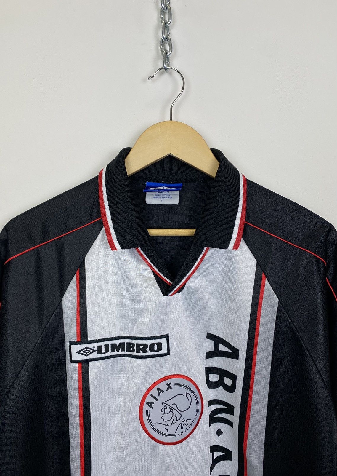 Umbro Vintage Ajax Amsterdam 1998-1999 Umbro Jersey Kit Shirt Rare Size US XXL / EU 58 / 5 - 2 Thumbnail