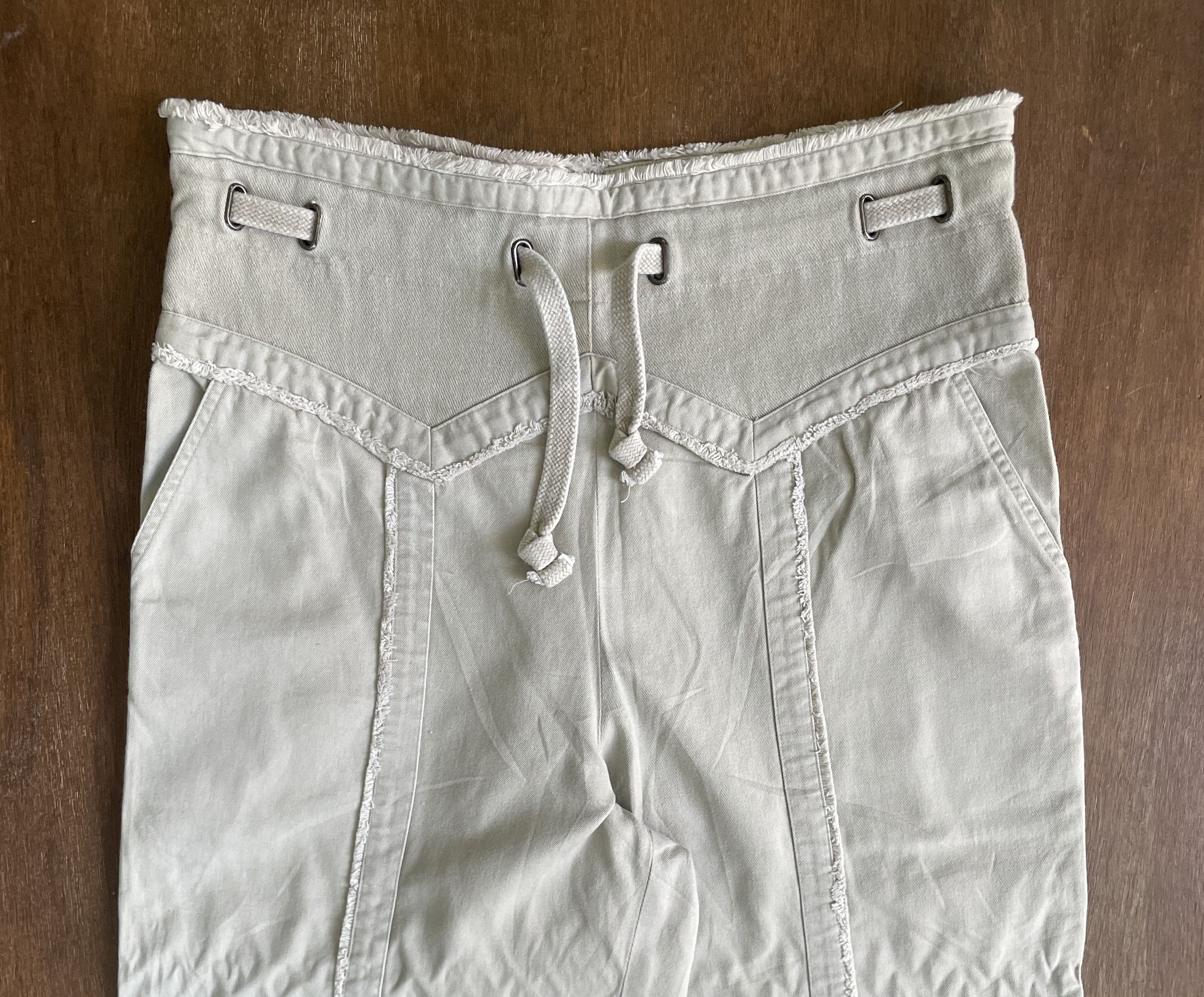 Issey Miyake ISSEY MIYAKE High Waist Panel Crop Pants Size US 32 / EU 48 - 2 Thumbnail