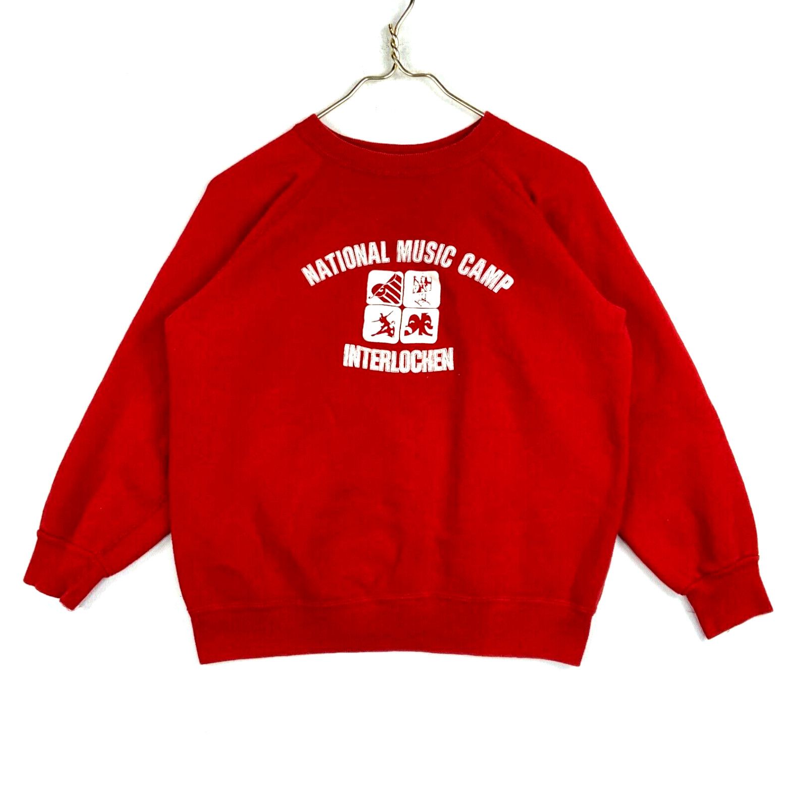 image of Vintage National Music Camp Interlochen Sweatshirt Crewneck Size Large Red 60S in White, Men's