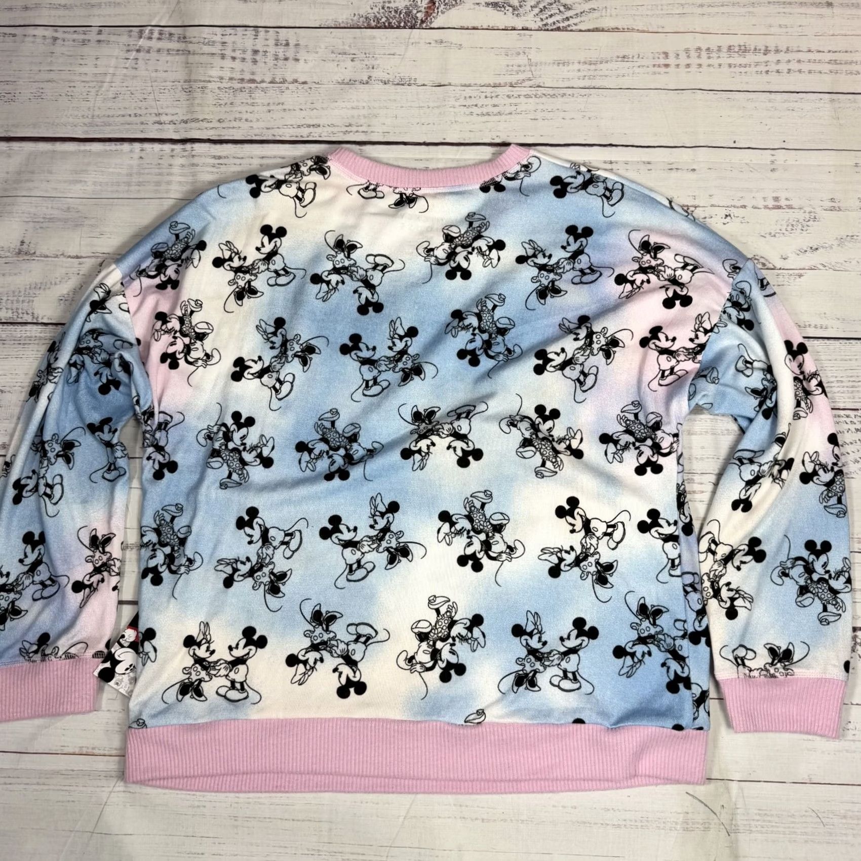 Disney Disney Mickey Mouse Sleepwear Shirt Women XL Blue Pink Long Sleeve NWT Stretch Size XL / US 12-14 / IT 48-50 - 4 Thumbnail