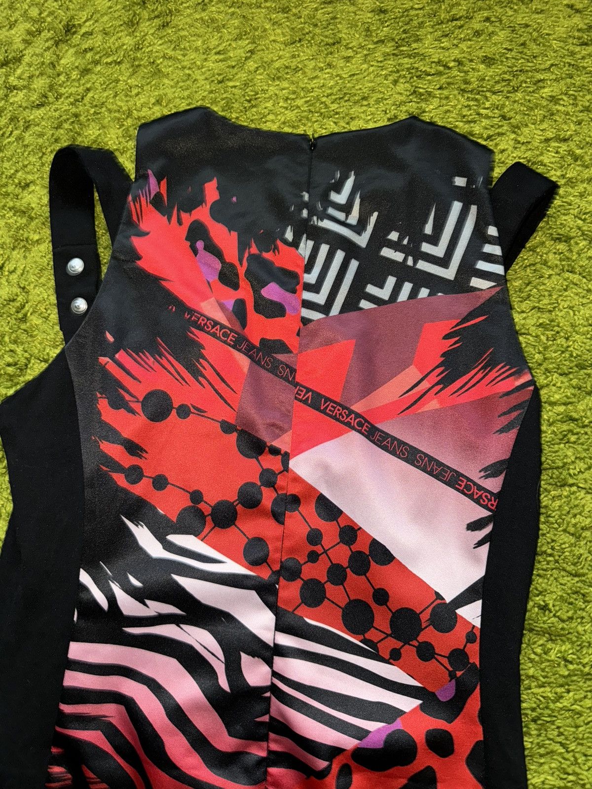 Designer × Versace × Versace Jeans Couture Versace jeans couture graphic avant Garde dress Size L / US 10 / IT 46 - 11 Thumbnail