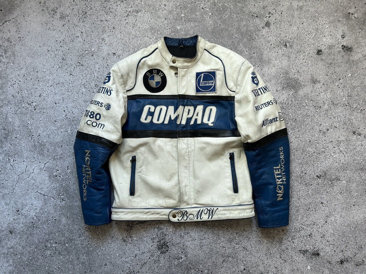 BMW × NASCAR BMW Compaq leather jacket 90s Size US M / EU 48-50 / 2 - 1 Thumbnail