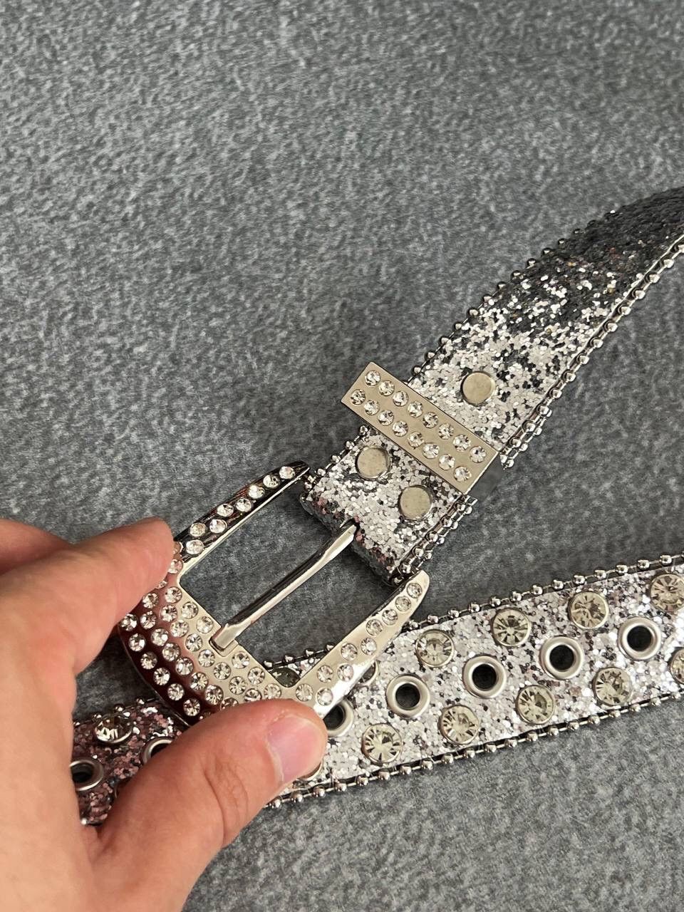 B.B. Simon Y2K Bb Simons Style Y2K Rhinestones Glam Belt Size ONE SIZE - 7 Thumbnail