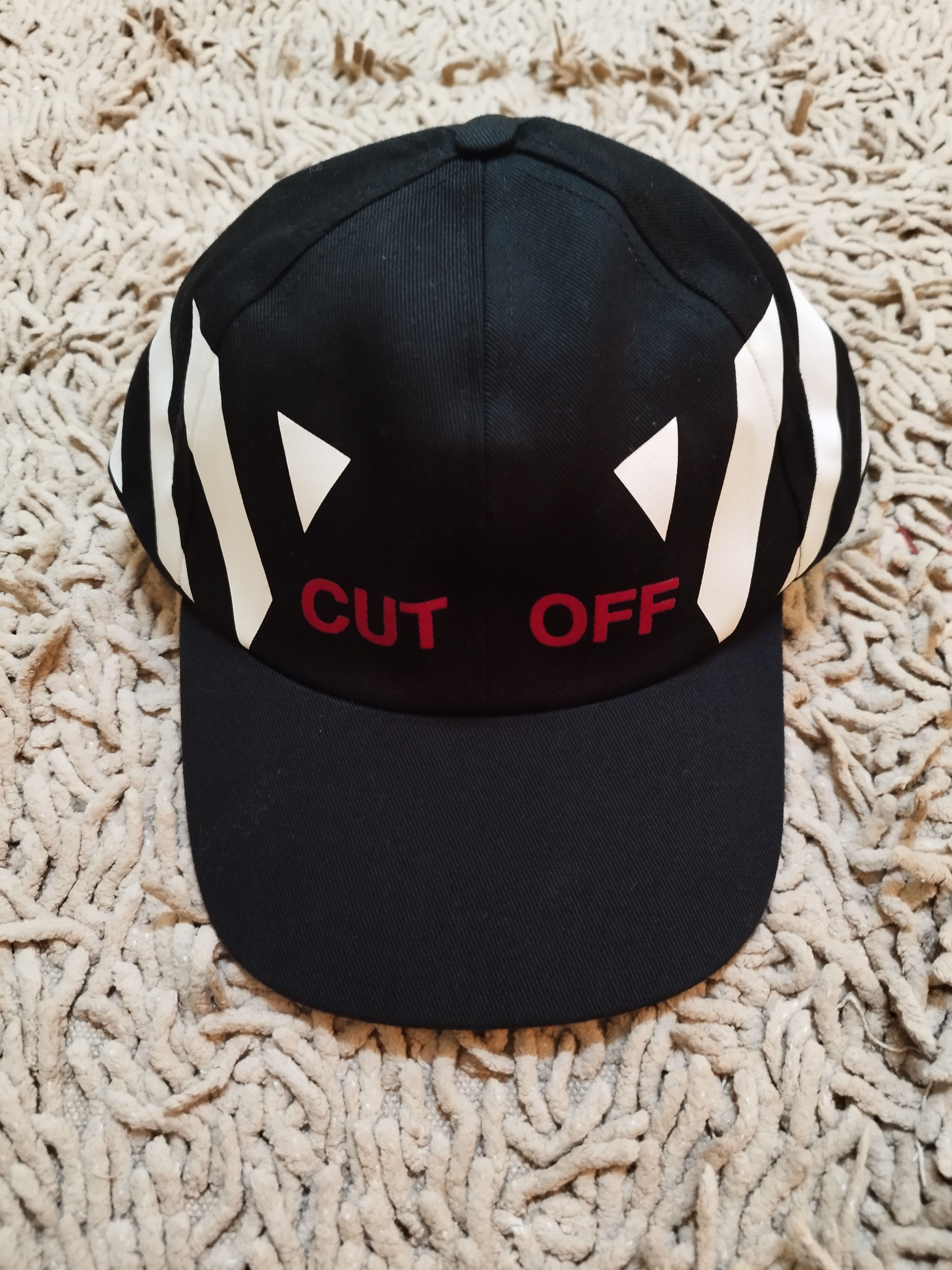 Off-White RARE Off-White Cut Hat White Cap | Grailed