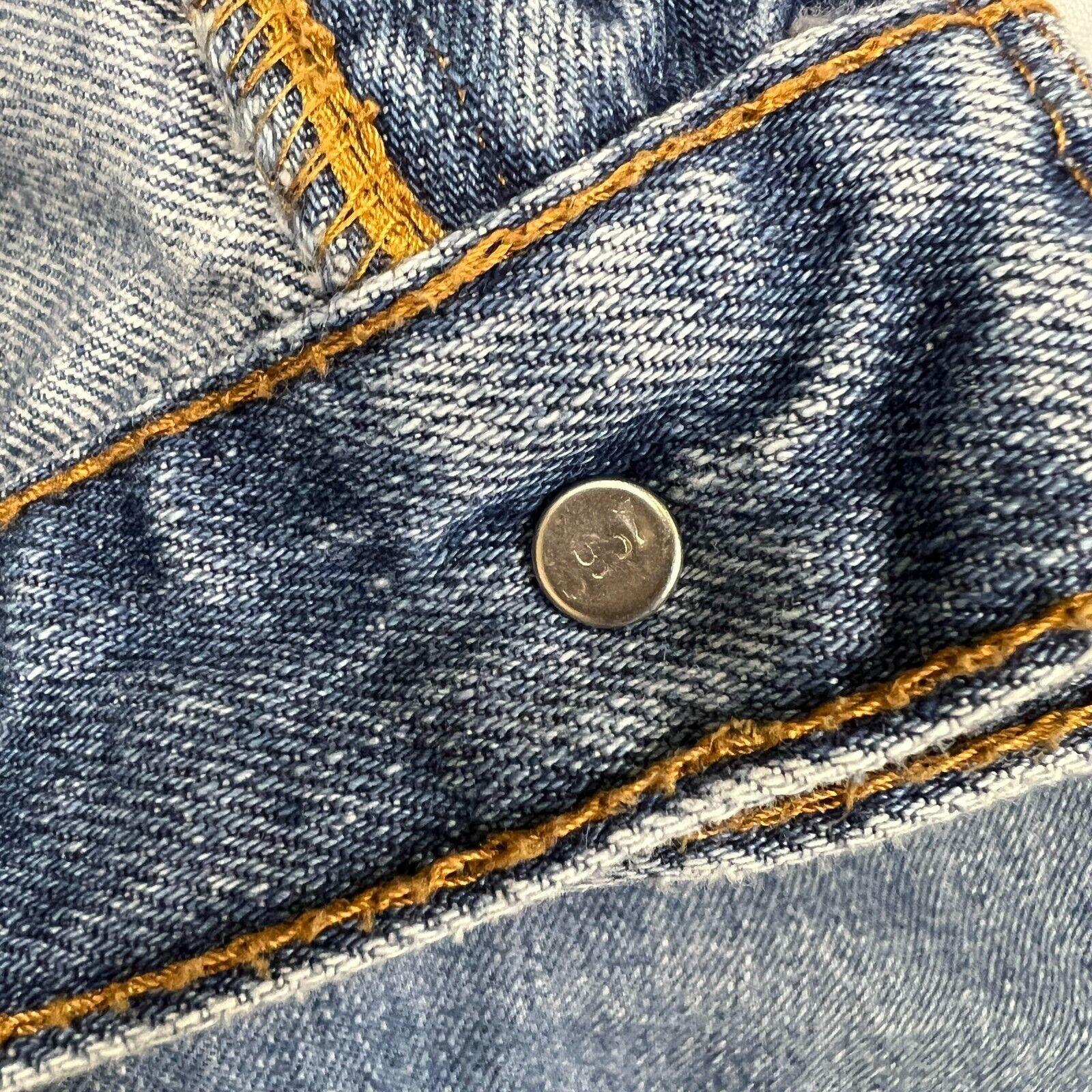 Levi's × Vintage Levi's 516 Jeans 34x30 Slim Straight Leg Light Denim Pants Size US 34 / EU 50 - 4 Thumbnail