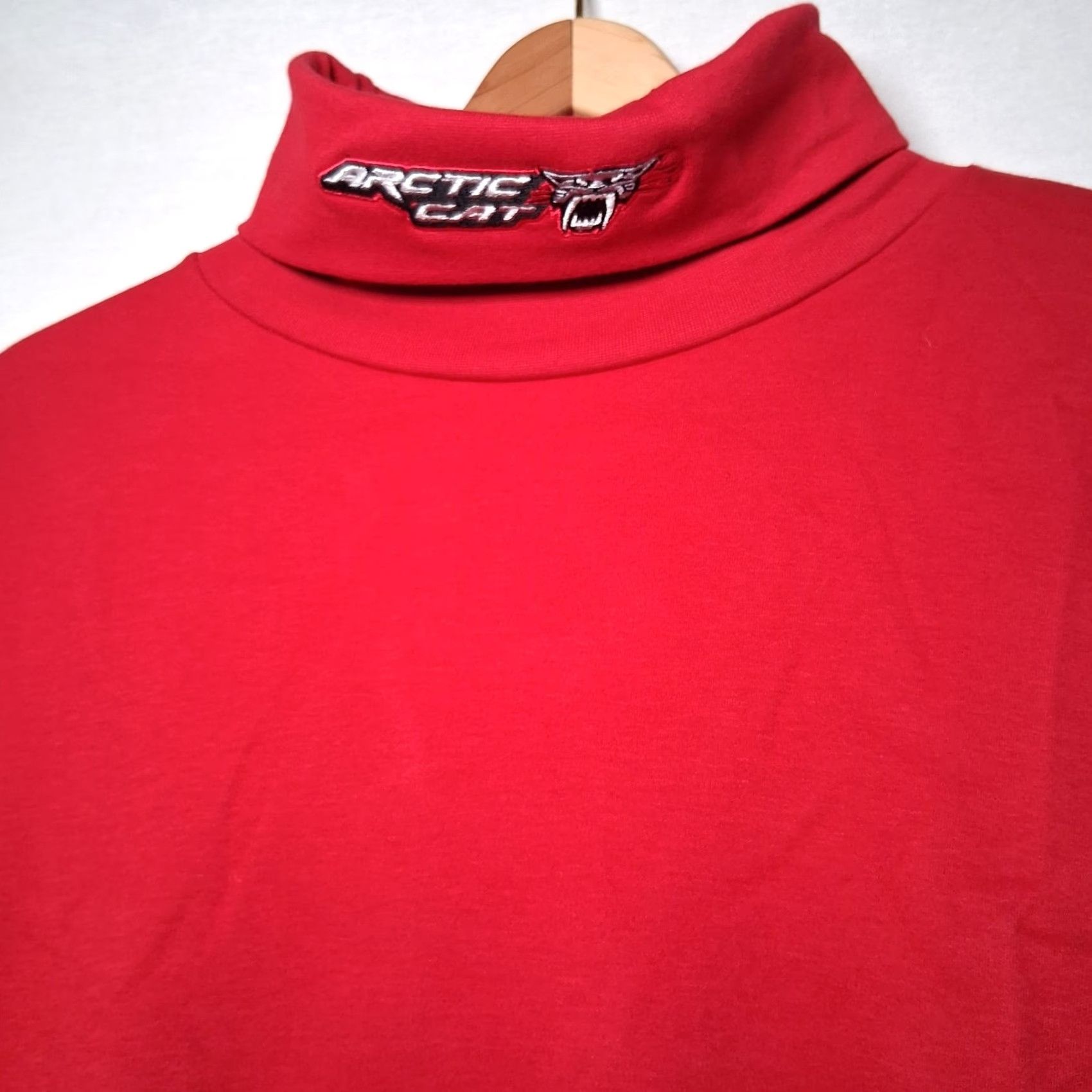 Vintage VINTAGE Arctic Cat Turtleneck Shirt Men M Red Snowmobile ATV Logo USA Size US M / EU 48-50 / 2 - 2 Thumbnail