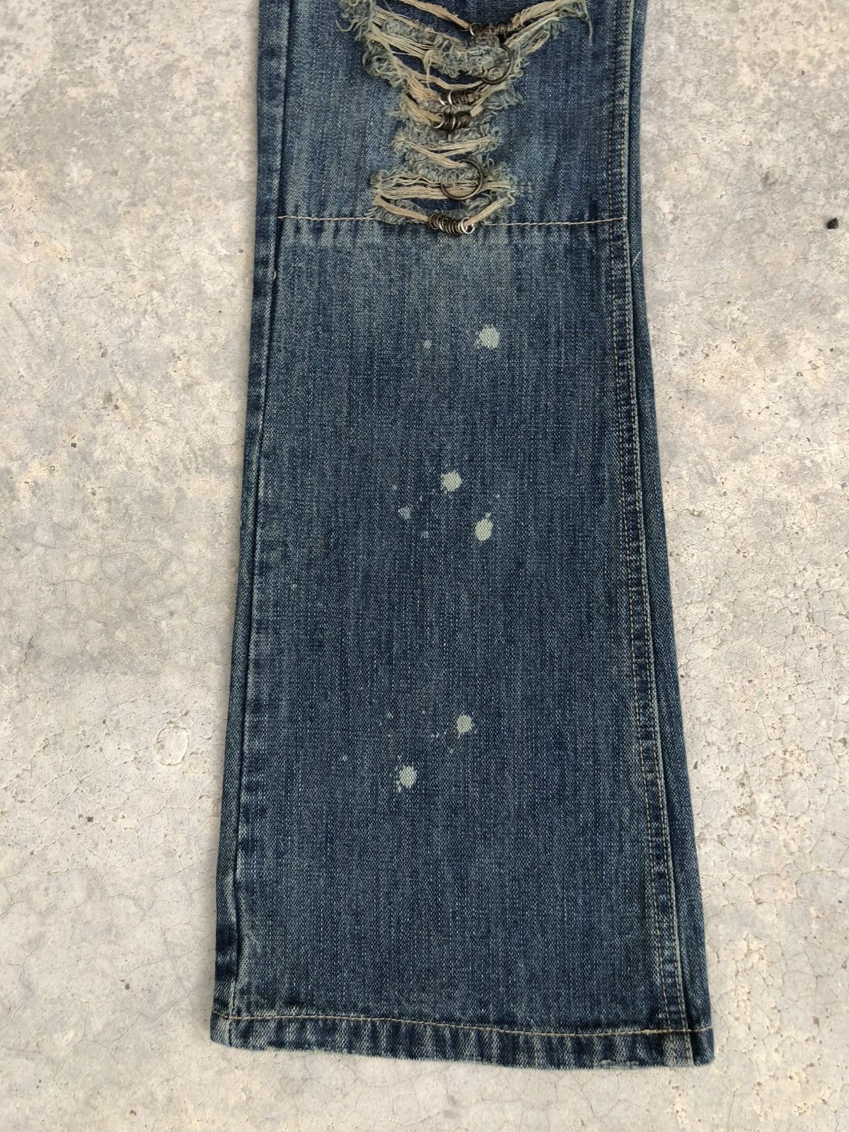 Who Decides War Gumu Flared Bootcut Jeans Distressed Jeans Size US 31 - 6 Thumbnail