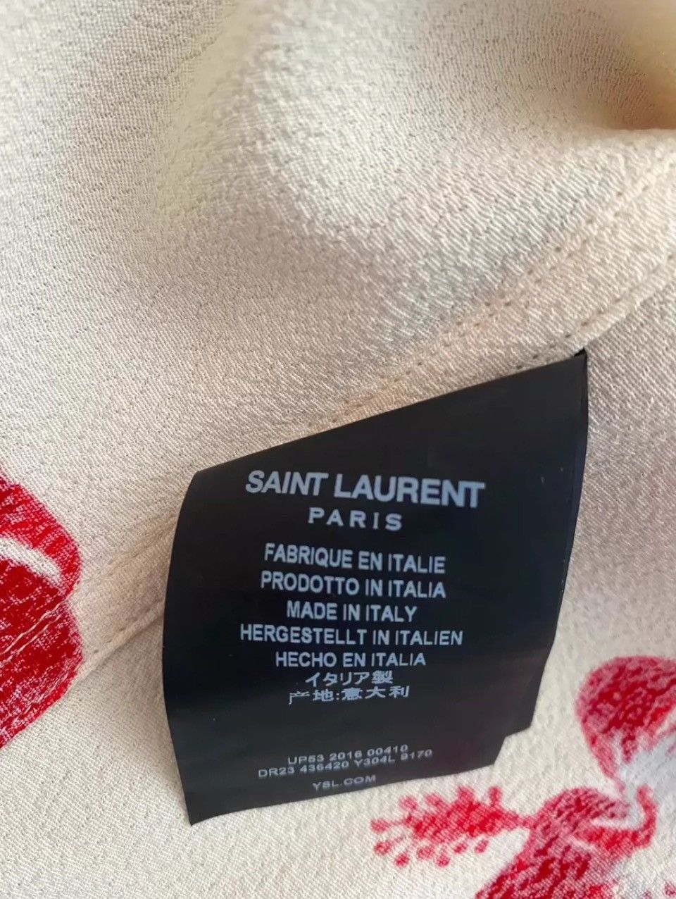 Saint Laurent Paris saint laurent 16aw hibiscus flower shirt Size s Size US S / EU 44-46 / 1 - 3 Thumbnail