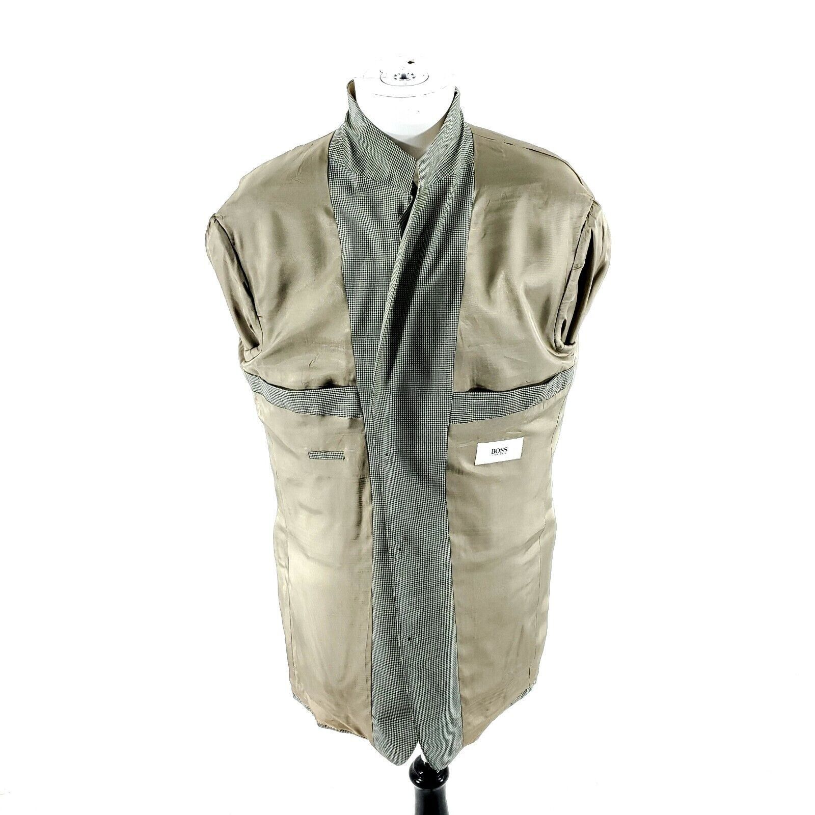 Hugo Boss Hugo Boss Tatlagia Wool 3 Button Blazer 42L Blue Cream Teal Size 42L - 9 Thumbnail
