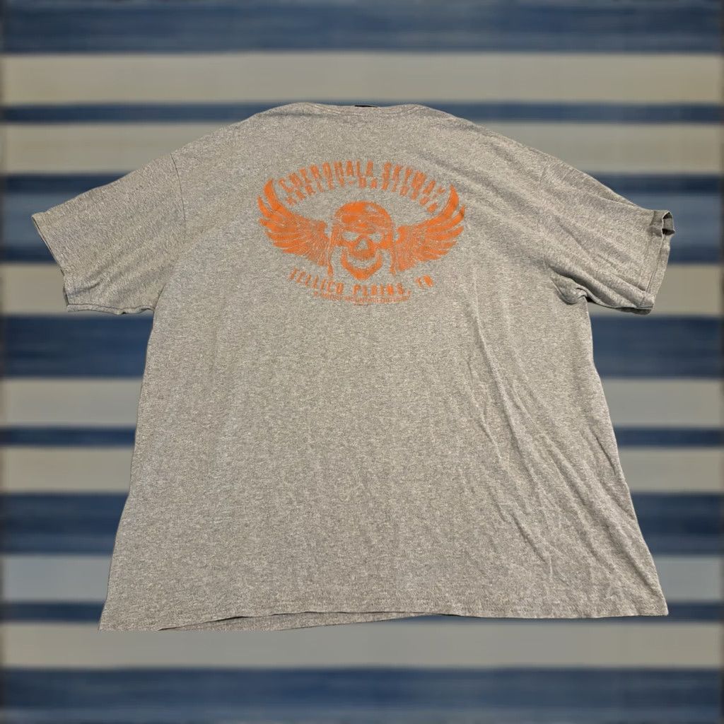 Harley Davidson Harley-Davidson Short Sleeve Gray Tee Shirt Mens 3XL Skull Shirt Leather USA Biker Motorcycle Graphic Print Crew Neck Tee Shirt Size US XXL / EU 58 / 5 - 1 Thumbnail