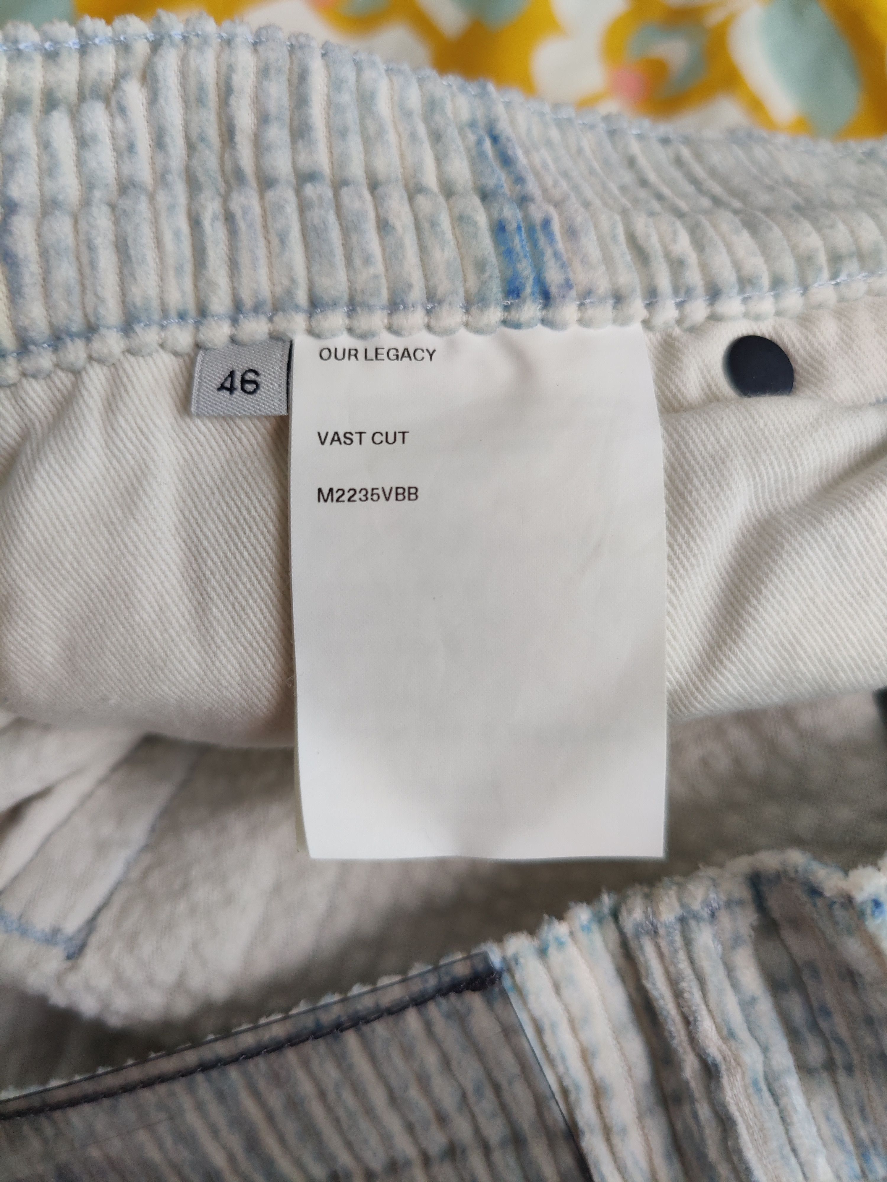 Our Legacy Corduroy Vast Cut Blue Brush Stroke Print Size US 30 / EU 46 - 6 Thumbnail
