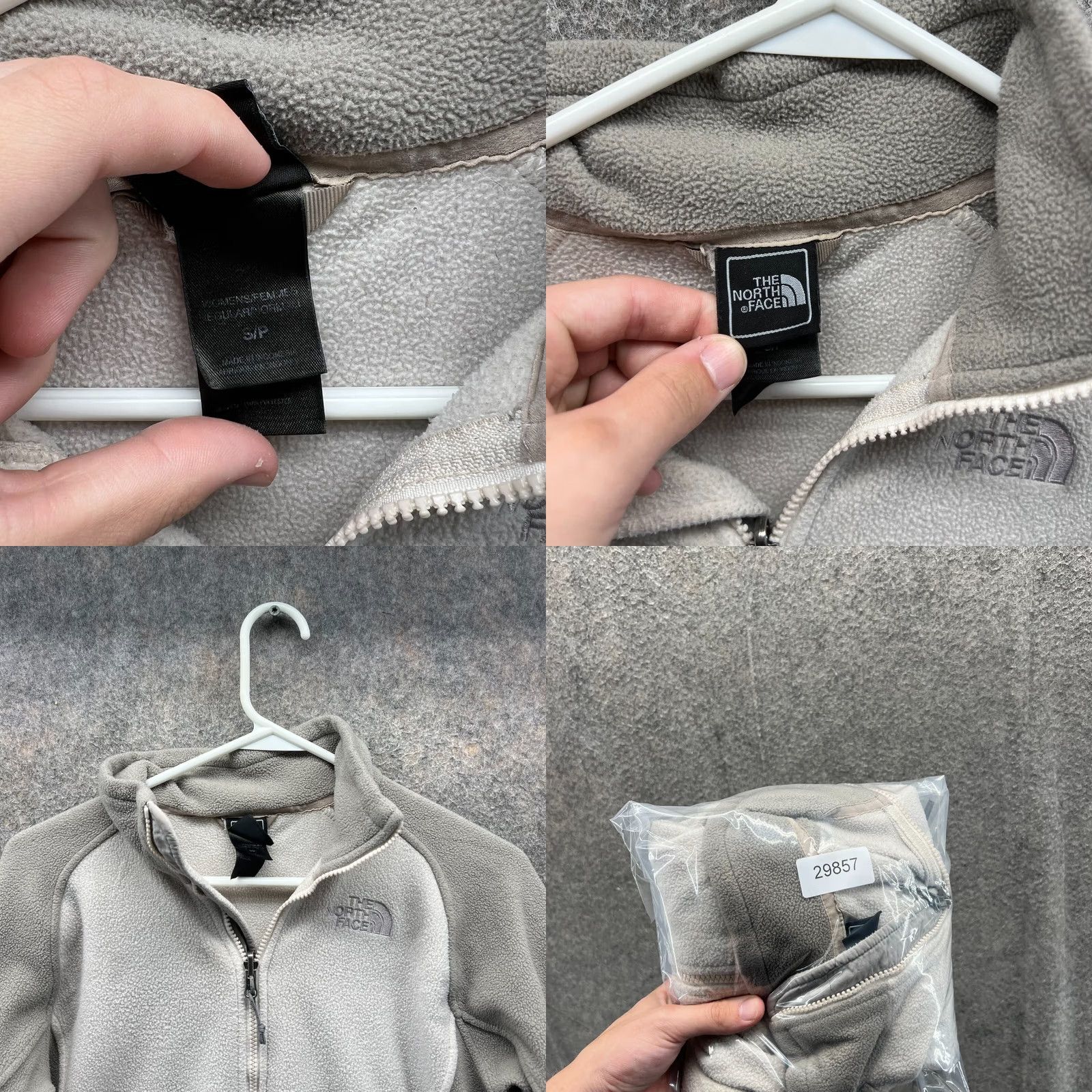 The North Face VINTAGE The North Face Denali Jacket Women Small Beige Full Zip Fleece Sherpa Polartec Size S / US 4 / IT 40 - 8 Thumbnail