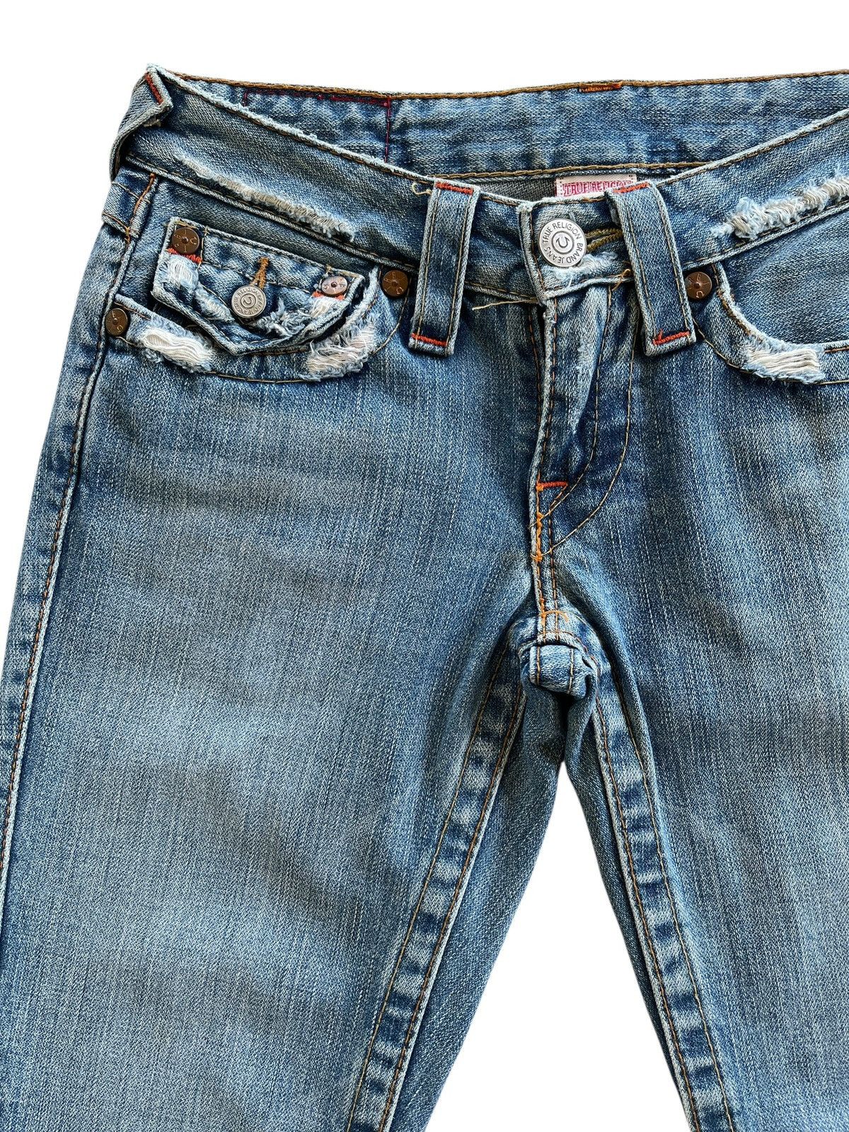True Religion True Religion Distressed Flare Women Denim Size 26" / US 2 / IT 38 - 6 Thumbnail