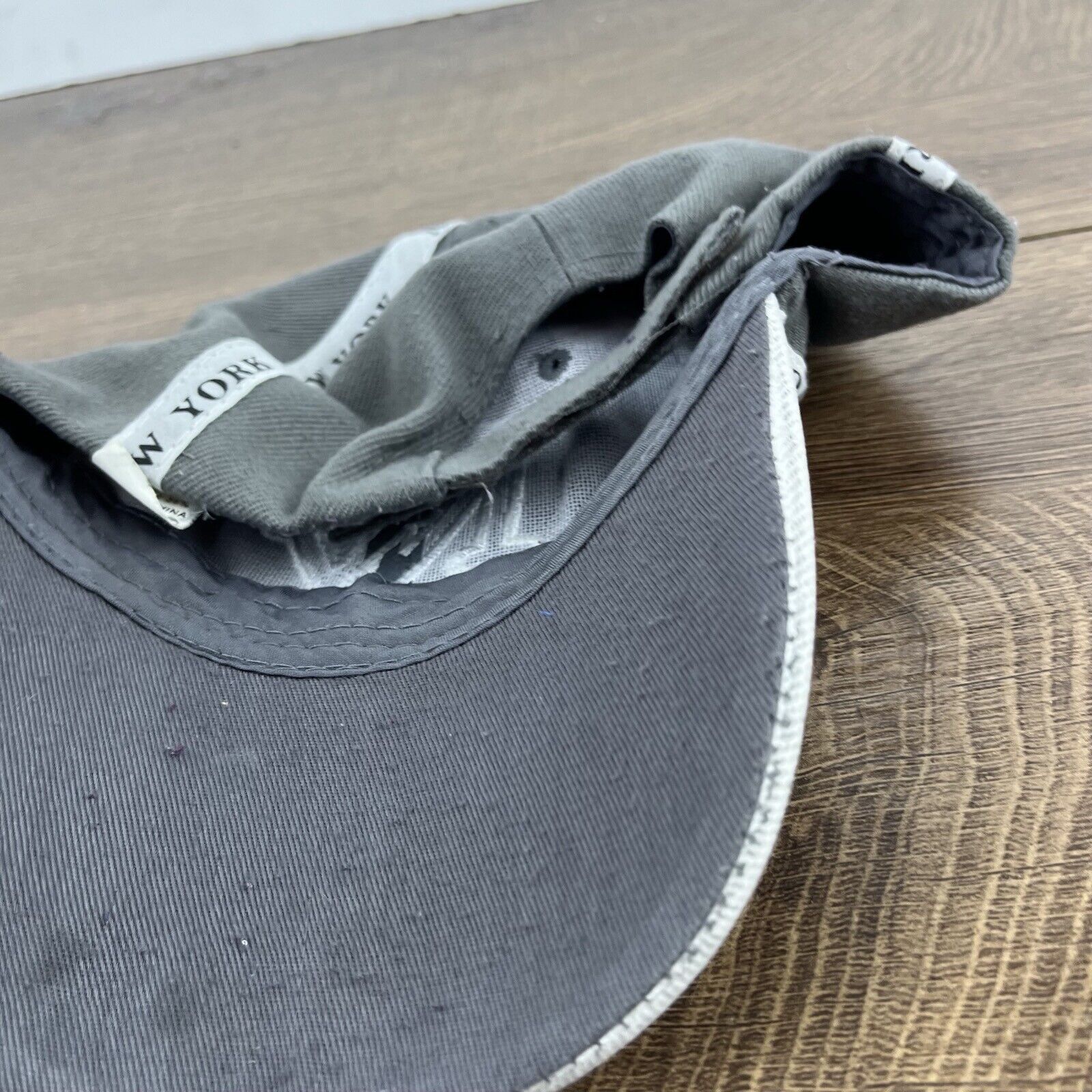 Other New York Hat Gray New York Cap Hat Gray Adjustable Hat Gray Size ONE SIZE - 13 Thumbnail