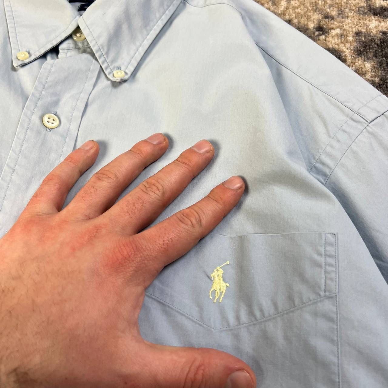 Polo Ralph Lauren Polo Ralph Lauren Luxury Mini Logo Button Up Shirt Size US L / EU 52-54 / 3 - 2 Thumbnail
