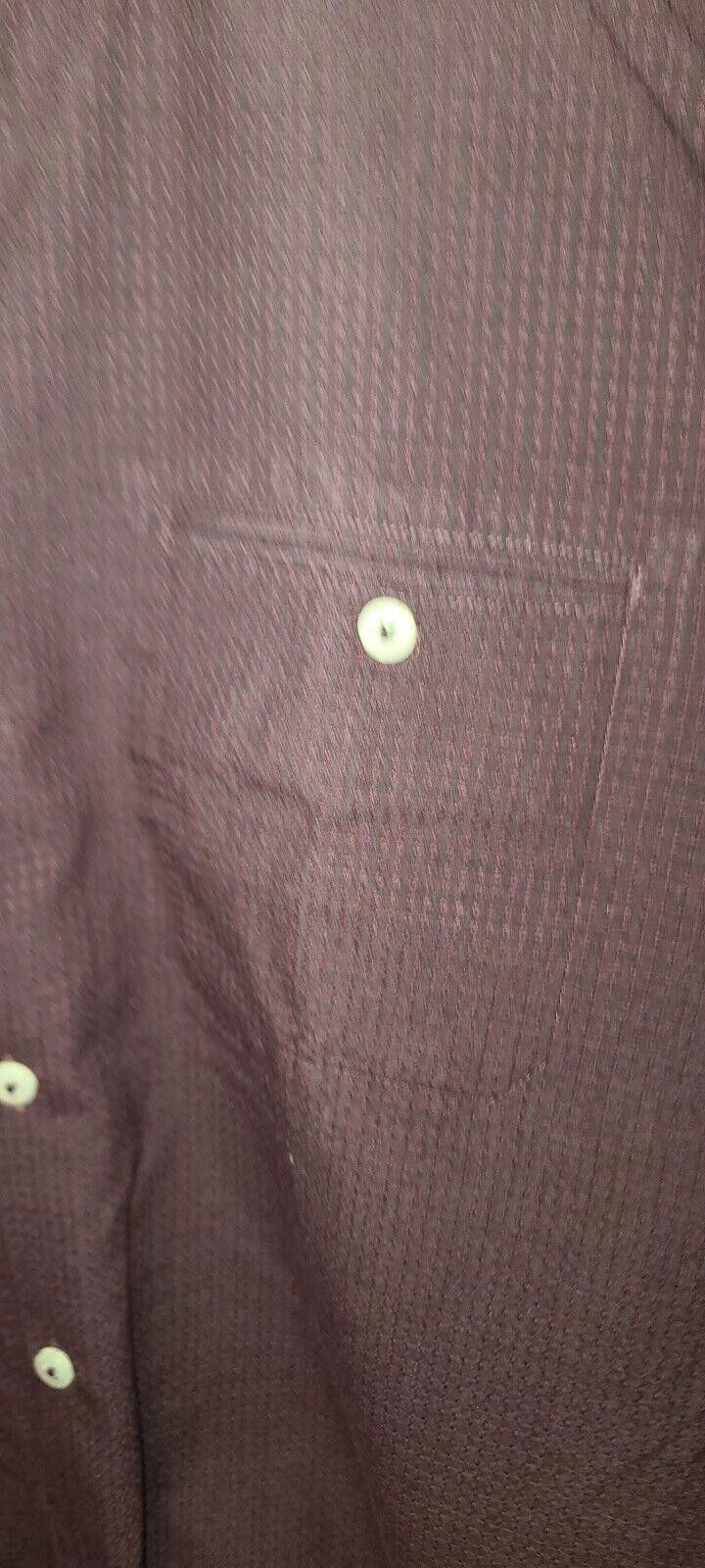 Tommy Bahama Tommy Bahama Shirt Mens Large Maroon Button Up Silk Wool Size US L / EU 52-54 / 3 - 2 Thumbnail