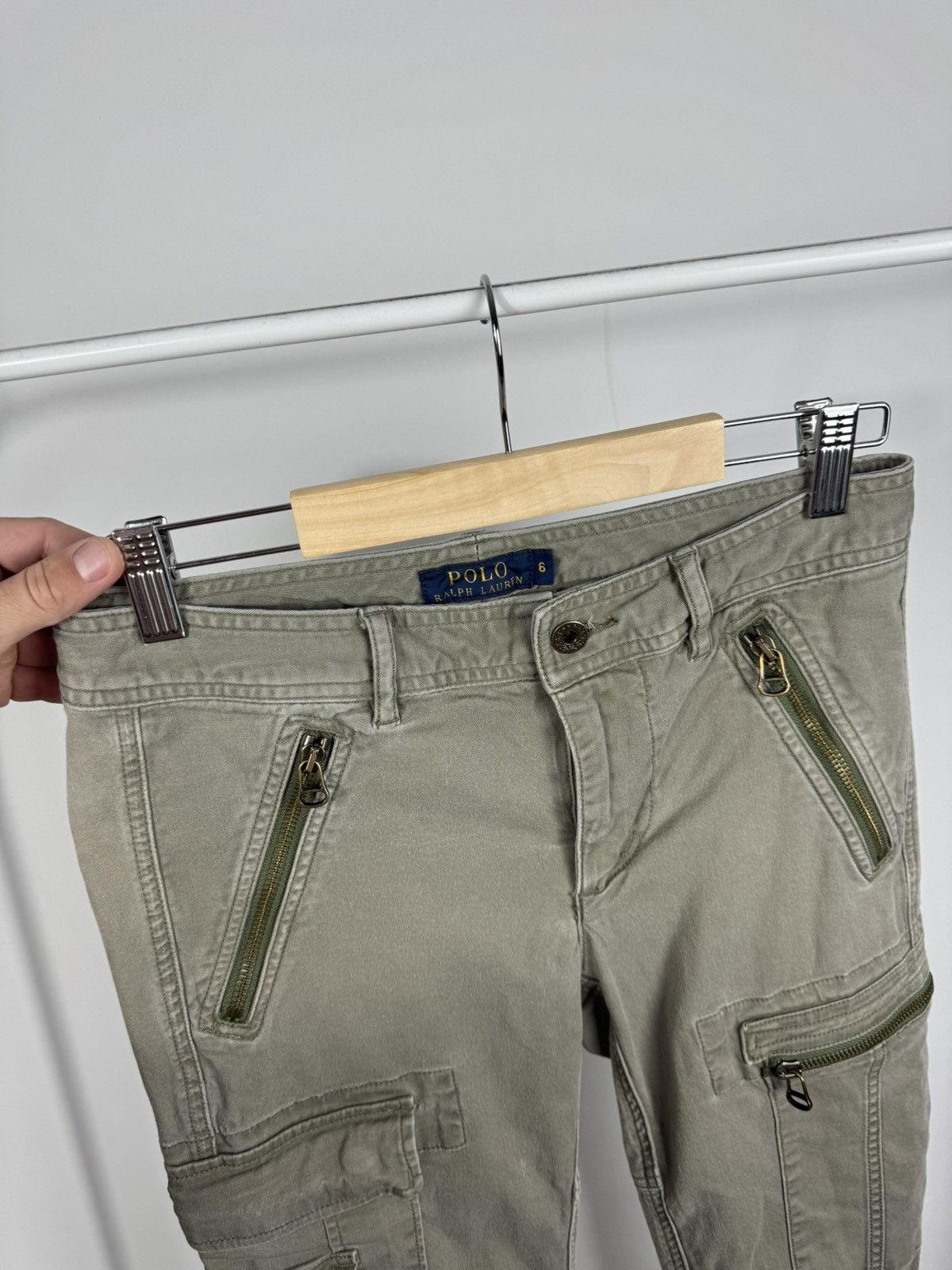 Polo Ralph Lauren Polo Ralph Lauren Skinny Cargo Pants Multi Pocket Women US 6 Size 28" / US 6 / IT 42 - 4 Thumbnail