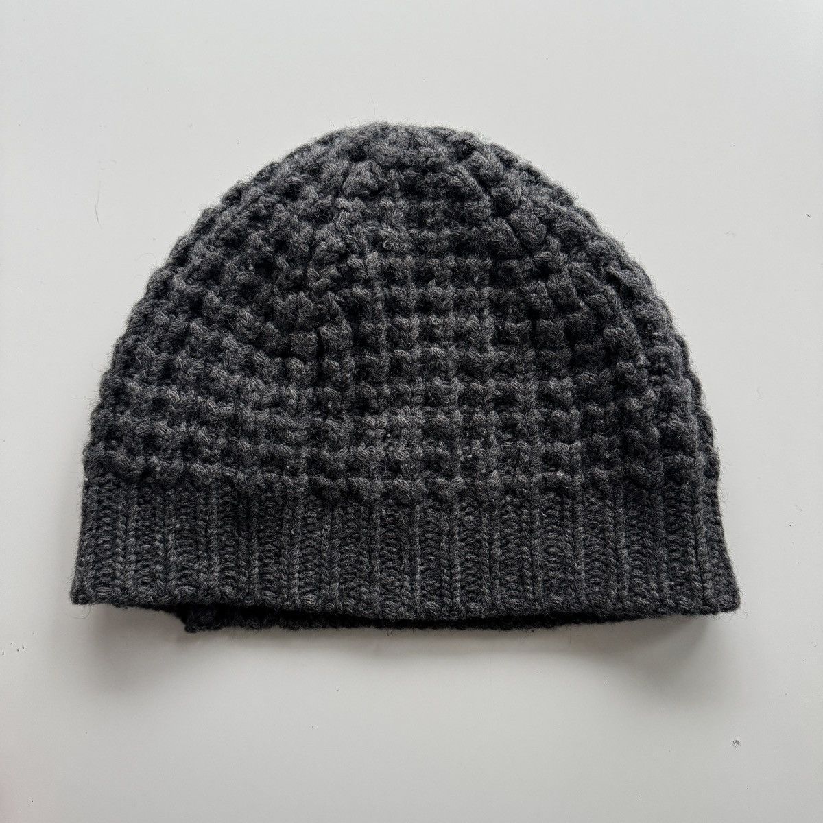 Prada Prada Cashmere Wool Beanie Leather Patch Size ONE SIZE - 4 Thumbnail