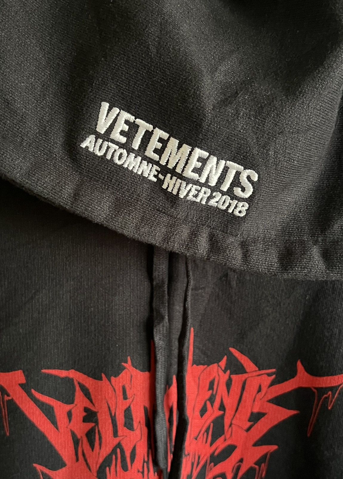 Vetements VETEMENTS THICK METAL TOUR HOODIE Size US XS / EU 42 / 0 - 12 Thumbnail