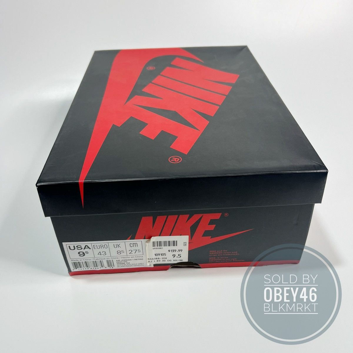Jordan Brand Air Jordan 1 Retro Barons 2014 555088-104 9.5 Size US 9.5 / EU 42-43 - 2 Thumbnail