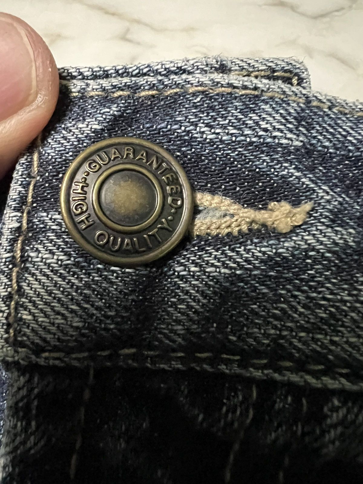 Beauty Beast × If Six Was Nine × Japanese Brand 💥Insane 90’s Style Japanese Sorridere Distress Washed Jean Size US 33 - 15 Thumbnail