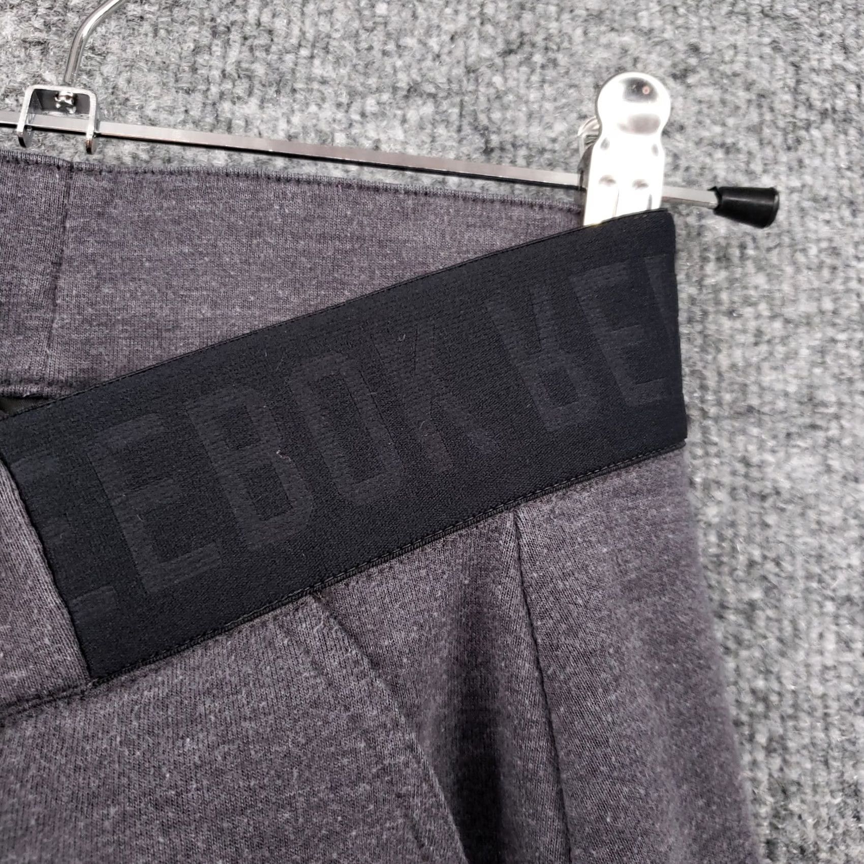 Reebok Reebok Pants XS Gray Jogger Skinny Mid Rise Flat Front Drawstring Cotton Womens Size 26" / US 2 / IT 38 - 4 Thumbnail