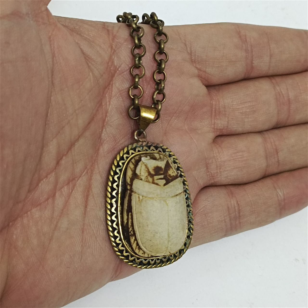 Handmade Ancient Egyptian Pharaonic Style Necklace Pharaonic Amulet Size ONE SIZE - 4 Thumbnail