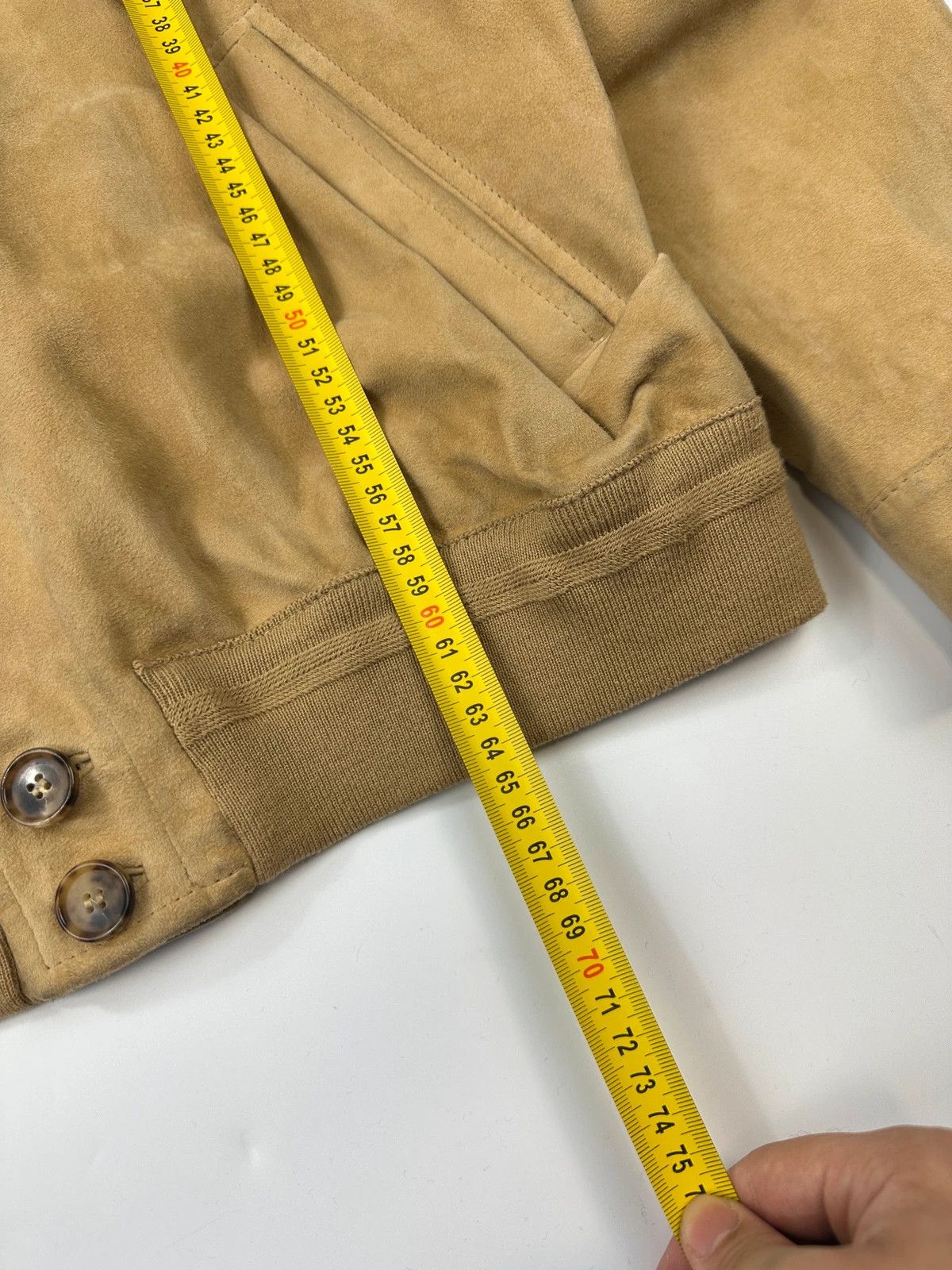 Lanvin Lanvin Paris 90s Beige Suède Leather Bomber Button Up Jacket Size US M / EU 48-50 / 2 - 10 Thumbnail