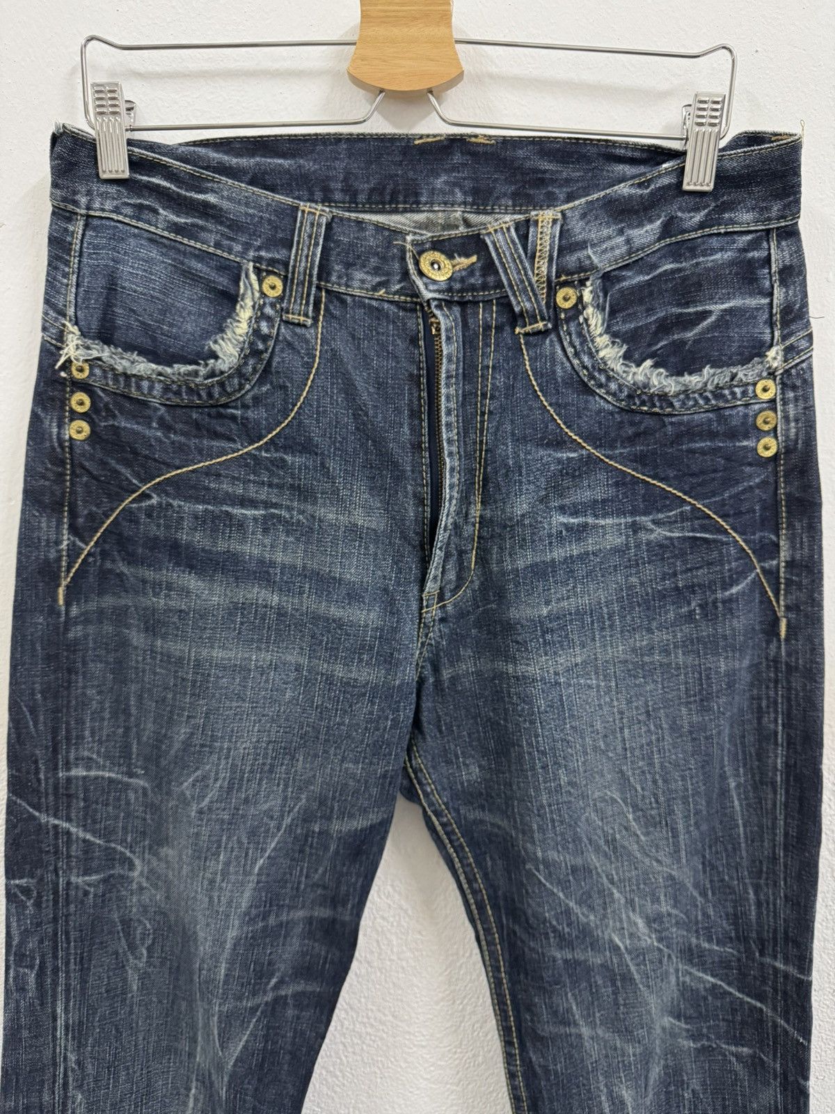 Japanese Brand Rare Vintage Japanese Brand Flare Jeans 1990s Size US 32 / EU 48 - 4 Thumbnail