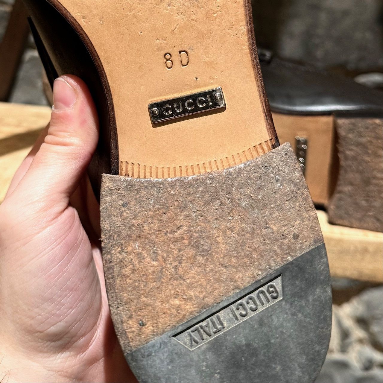 Gucci Gucci Brown Leather Horsebit Loafers Size US 9 / EU 42 - 9 Thumbnail