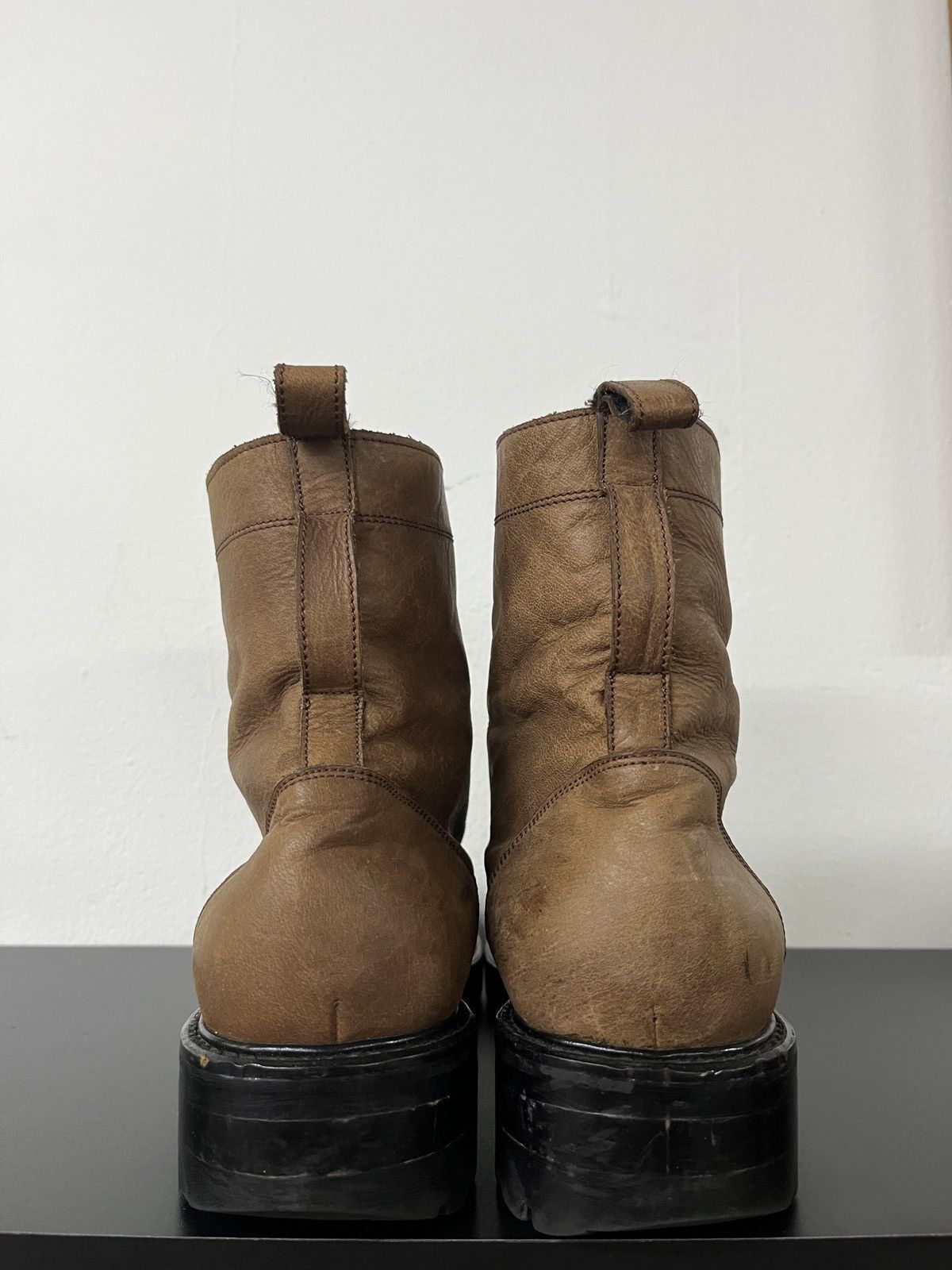 Guidi Takeo Kikuchi Lace Zipper Leather Combat Guidi Style Boots Size US 9 / EU 42 - 8 Thumbnail
