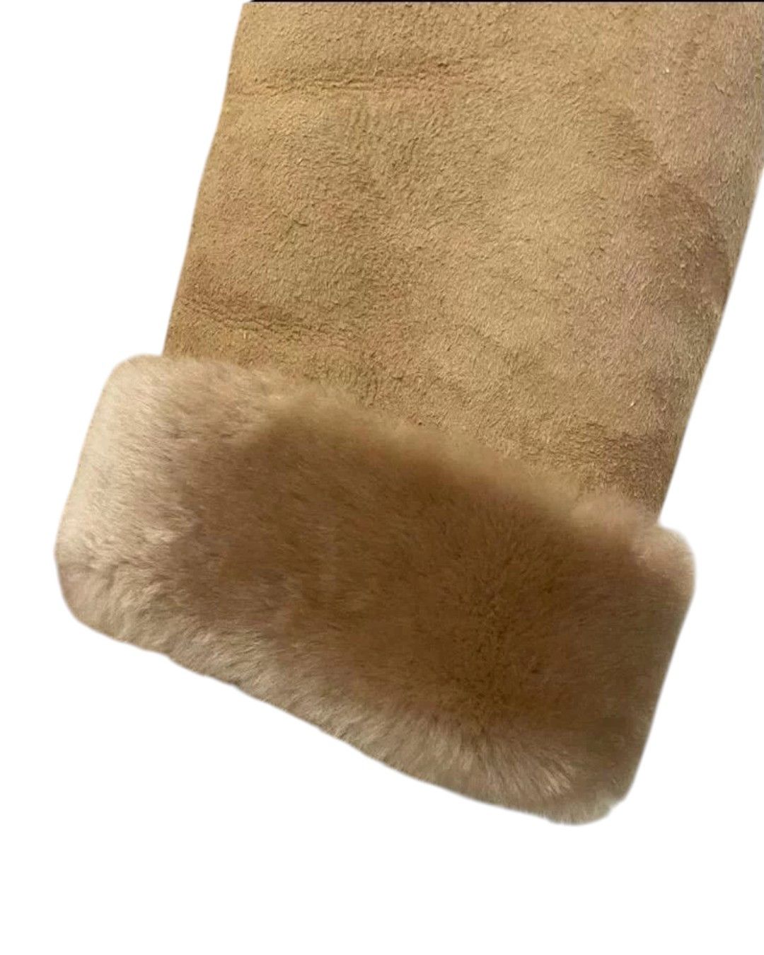 Gucci SHEARLING SUEDE LEATHER FOX FUR COLLAR BELTED COAT Size XS / US 0-2 / IT 36-38 - 6 Thumbnail