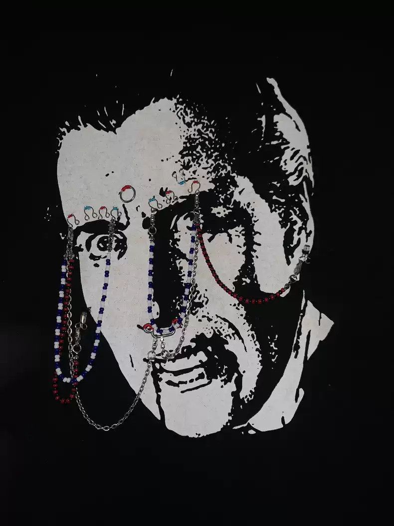 Undercover undercover Beaded portrait print short sleeve tee Size US M / EU 48-50 / 2 - 4 Thumbnail