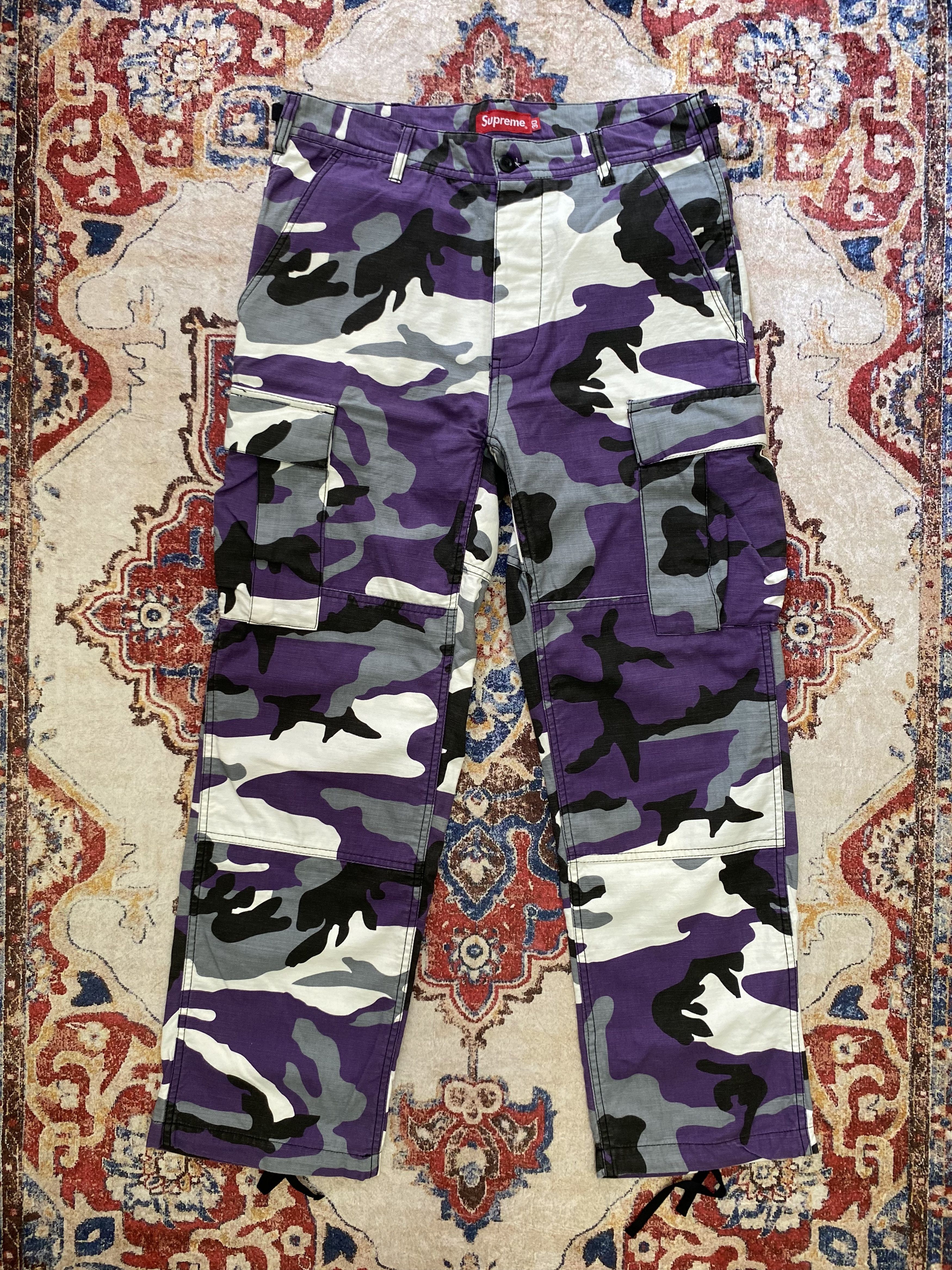 Supreme Supreme FW16 Cargo Pant - Purple Camo Size US 30 / EU 46 - 1 Thumbnail