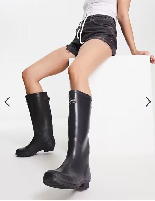 Juicy Couture (SOLD OUT)Juicy Couture Long Wellington Rain Boots Black Size US 9.5 / IT 39.5 - 12 Thumbnail