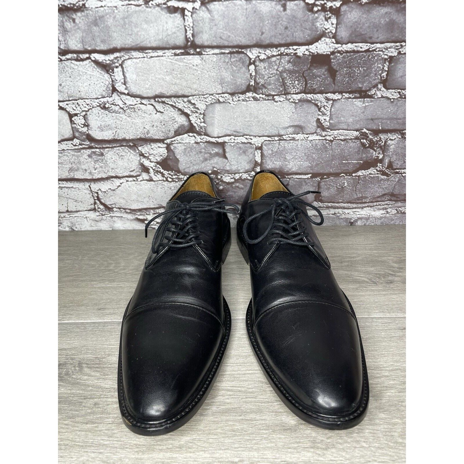 Other Wall+Water Black Leather Cap Toe Brogue Oxfords Shoes Men’s Size US 13 / EU 46 - 17 Thumbnail