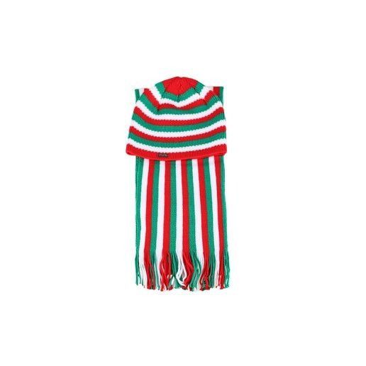 Other 2 Piece Unisex Beanie Hat & Scarf Set Christmas Colors Red G Size ONE SIZE - 1 Preview