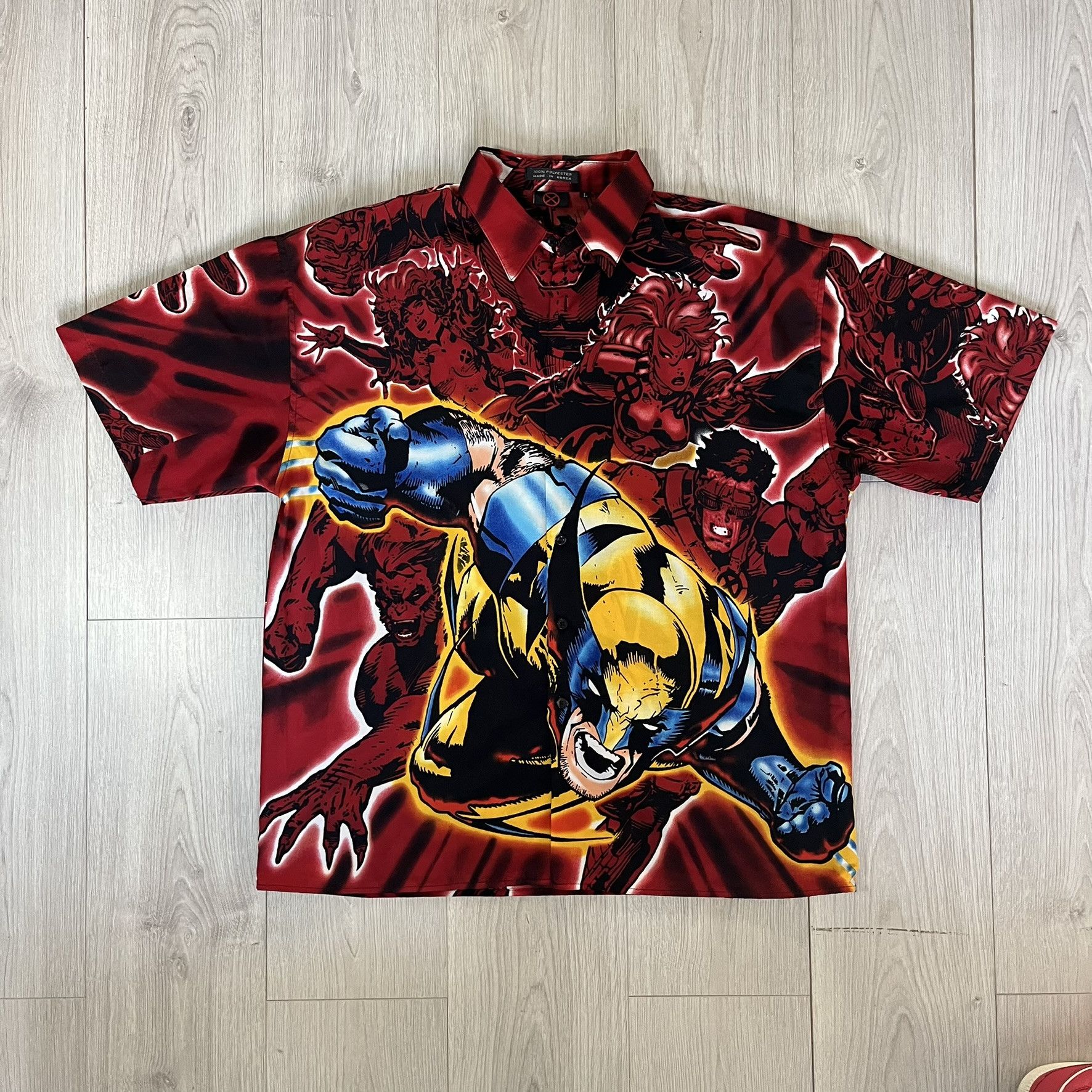 Marvel Comics marvel x-men wolverine 2001 button shirt Size US L / EU 52-54 / 3 - 1 Thumbnail