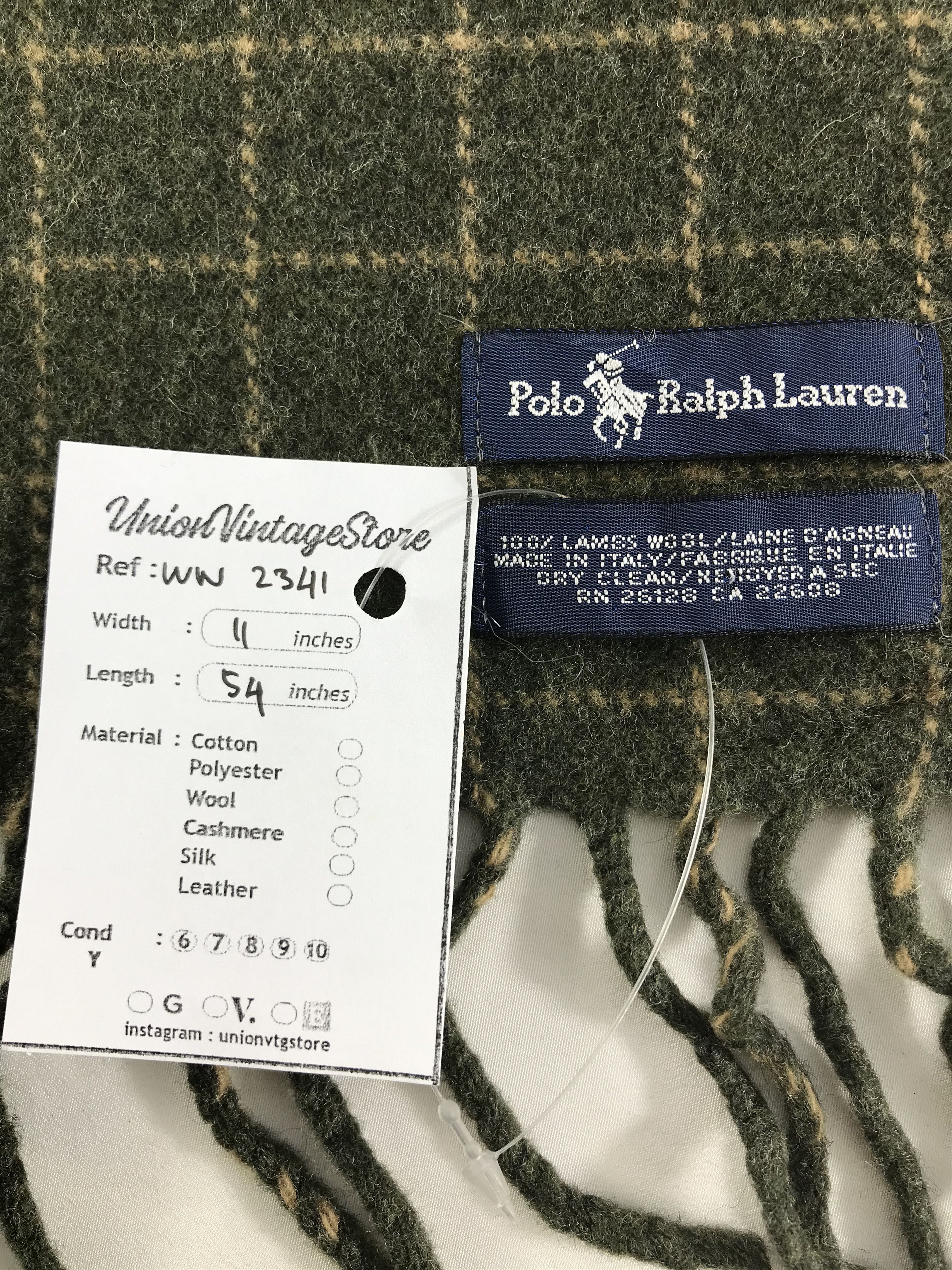 Polo Ralph Lauren × Vintage Polo Ralph Lauren Scarf / Muffler / Neckwear - WW2341 Size ONE SIZE - 9 Thumbnail