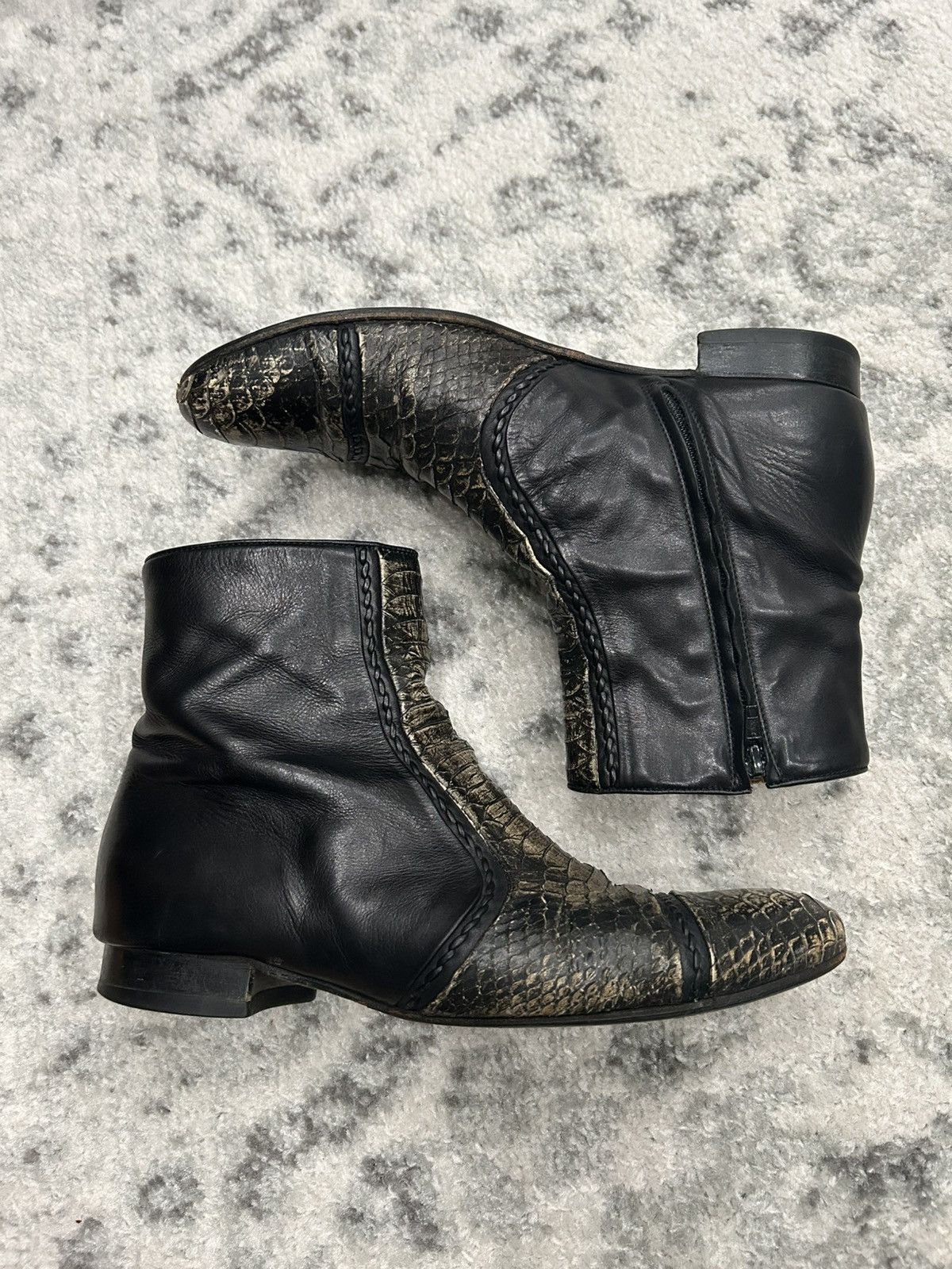 Maison Margiela Maison Margiela A/W 2009 Crocodile Boots Size US 8 / EU 41 - 1 Thumbnail