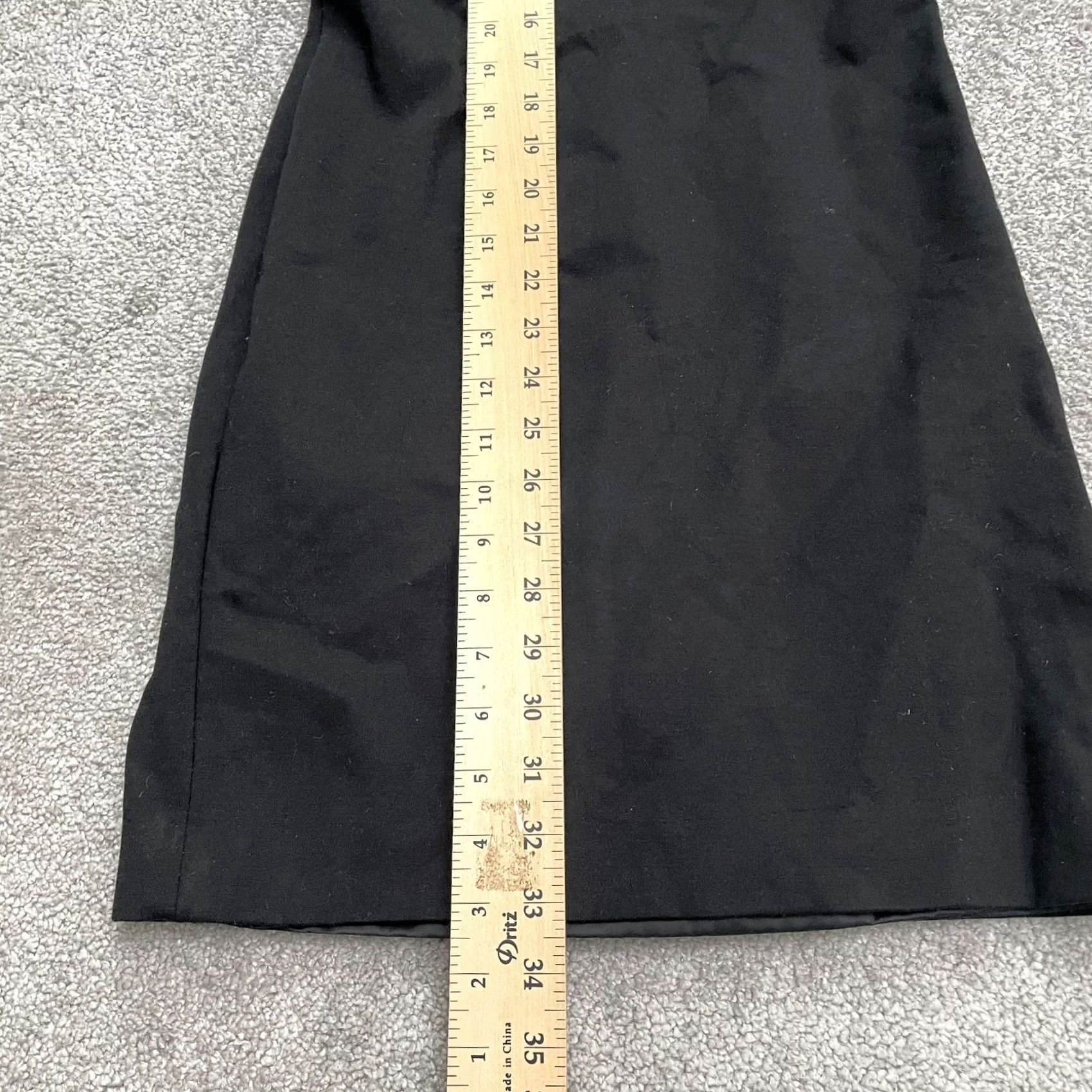J.Crew J.Crew Bell Sleeve Midi Sheath Dress Womens 00 Ponte Black Pleated Neck Classic Size XXS / US 00 / IT 34 - 7 Thumbnail