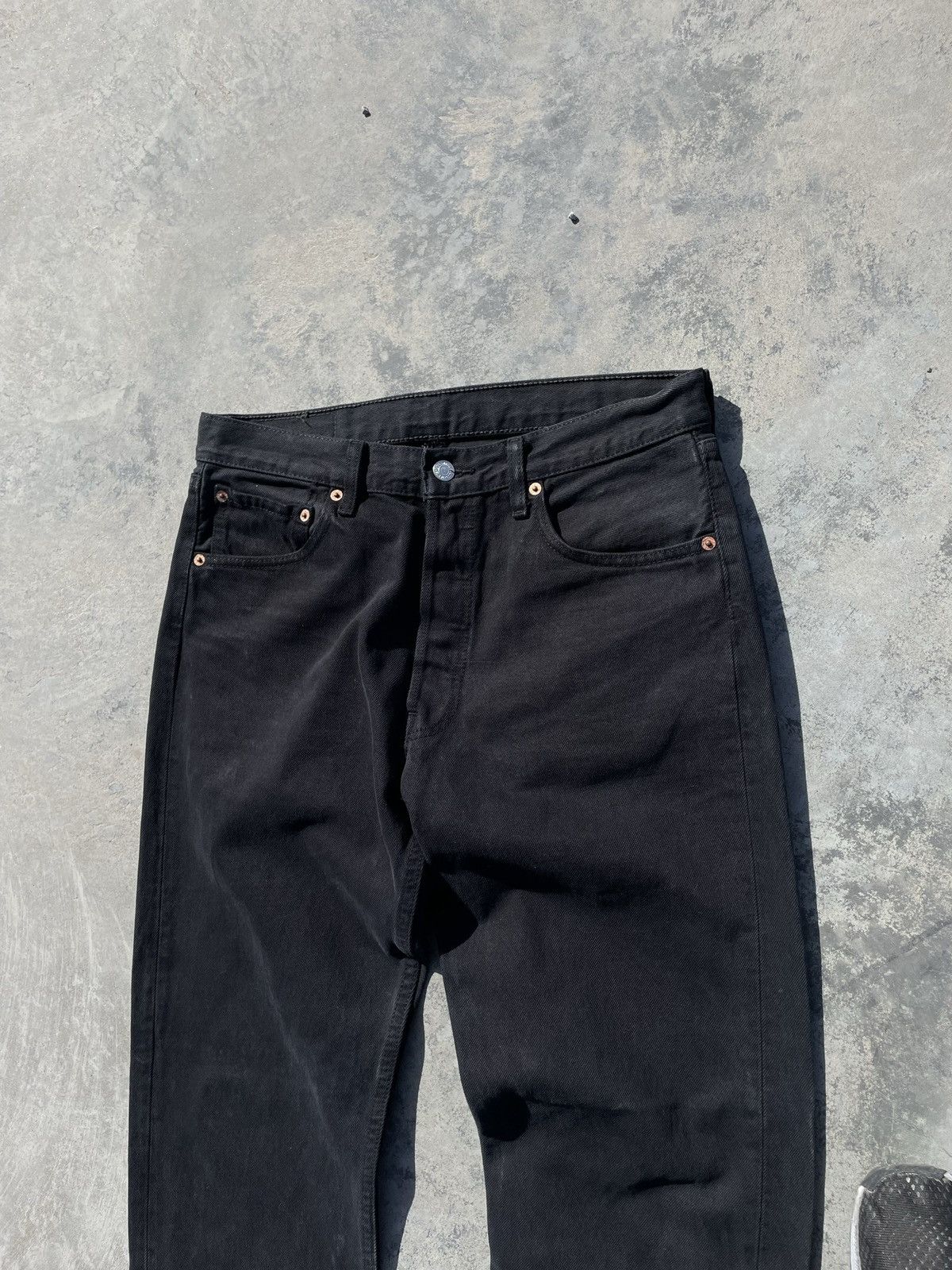 Levi's 🔥 VINTAGE LEVIS 501 RARE DISTRESS JEANS Y2K 🔥 Size US 32 / EU 48 - 3 Thumbnail