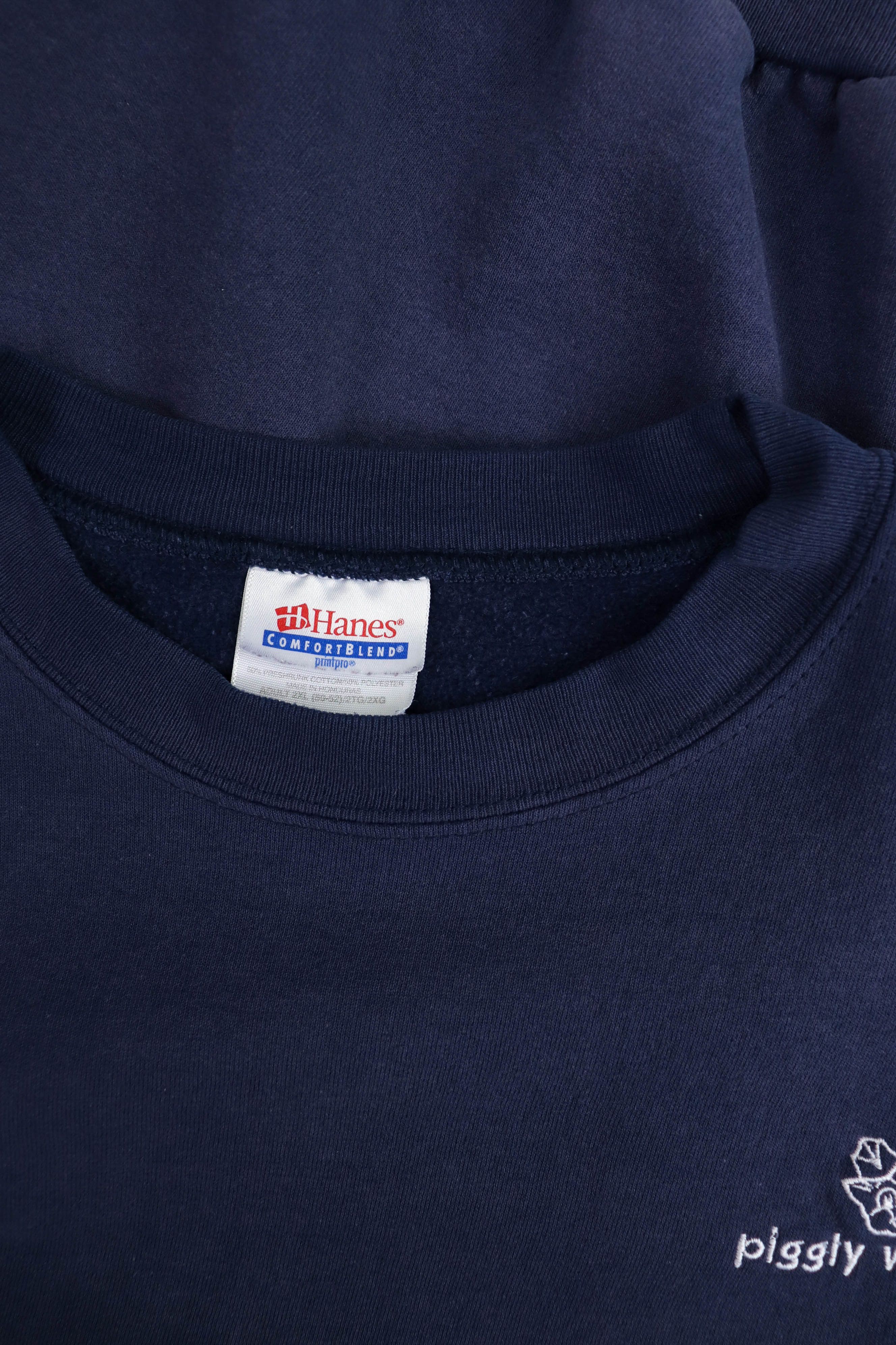 Hanes Piggly Wiggly Vintage Hanes Sun Faded Baggy Fit Sweatshirt Size US XL / EU 56 / 4 - 9 Thumbnail
