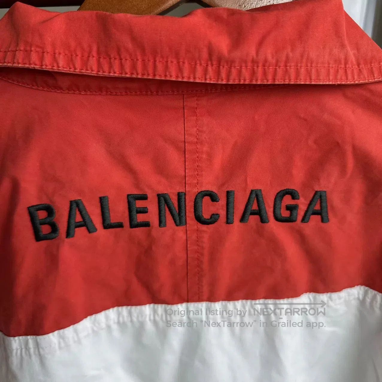 Balenciaga balenciaga white and red sun protection jacket. Size US L / EU 52-54 / 3 - 5 Thumbnail