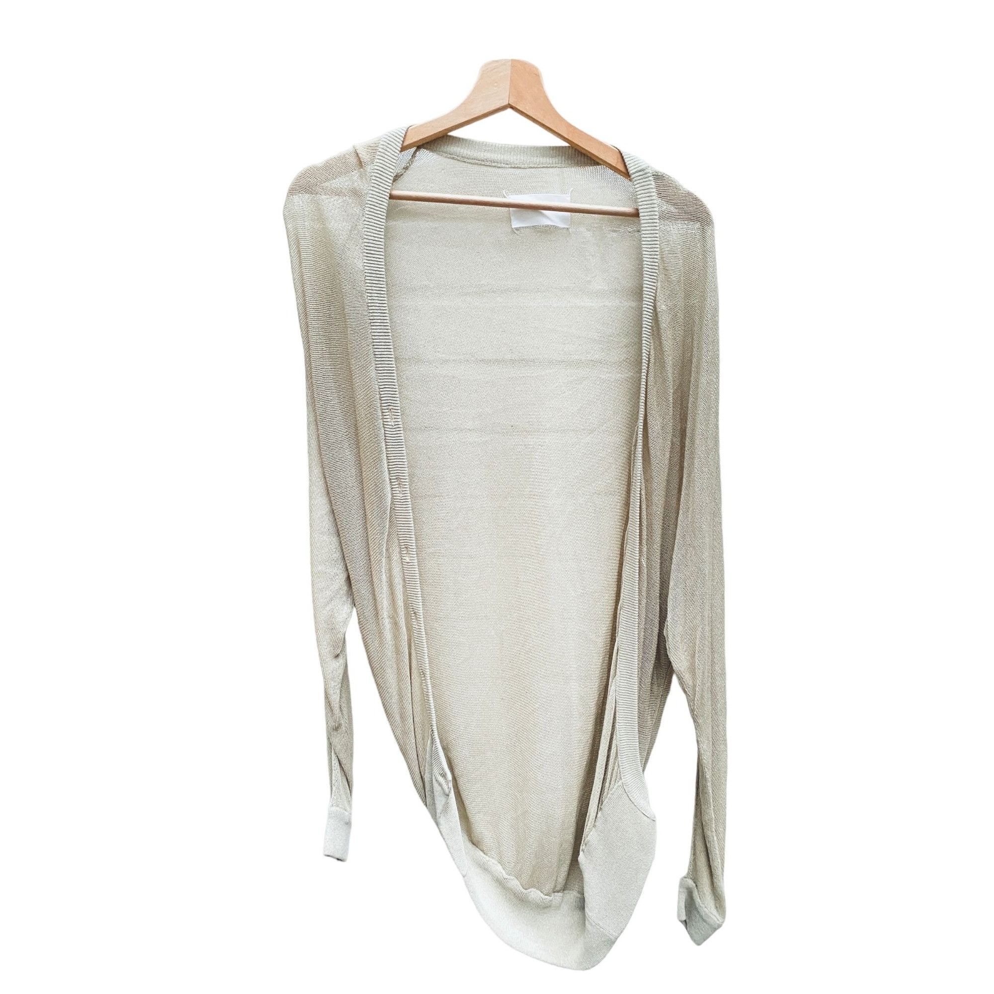 Maison Margiela SS 2007 Beige Long Cardigan Size S / US 4 / IT 40 - 1 Thumbnail
