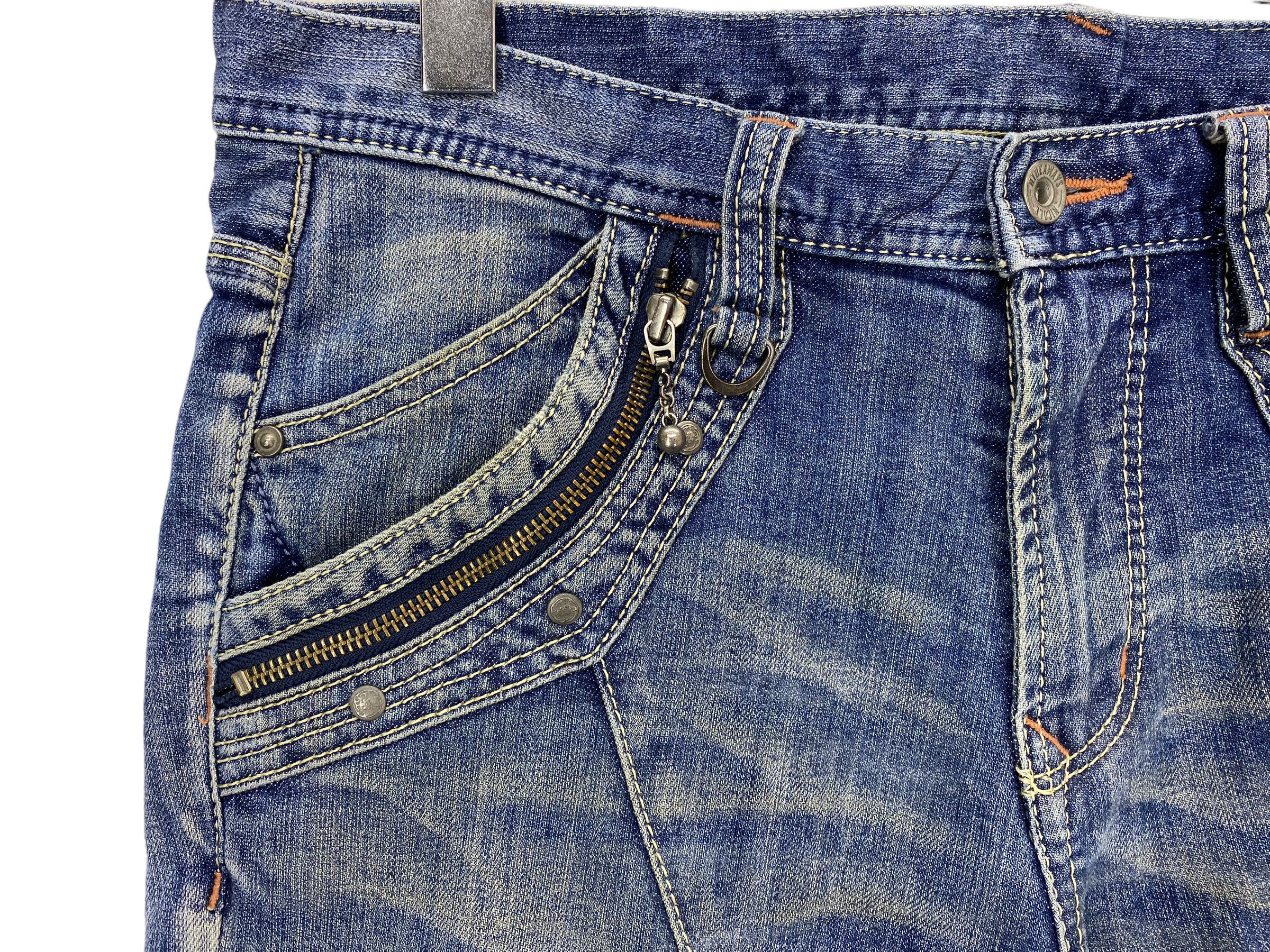 Japanese Brand × Nicole Club Nicole Hideaways Pants Multi Zipper Flare Jeans Size US 34 / EU 50 - 12 Thumbnail