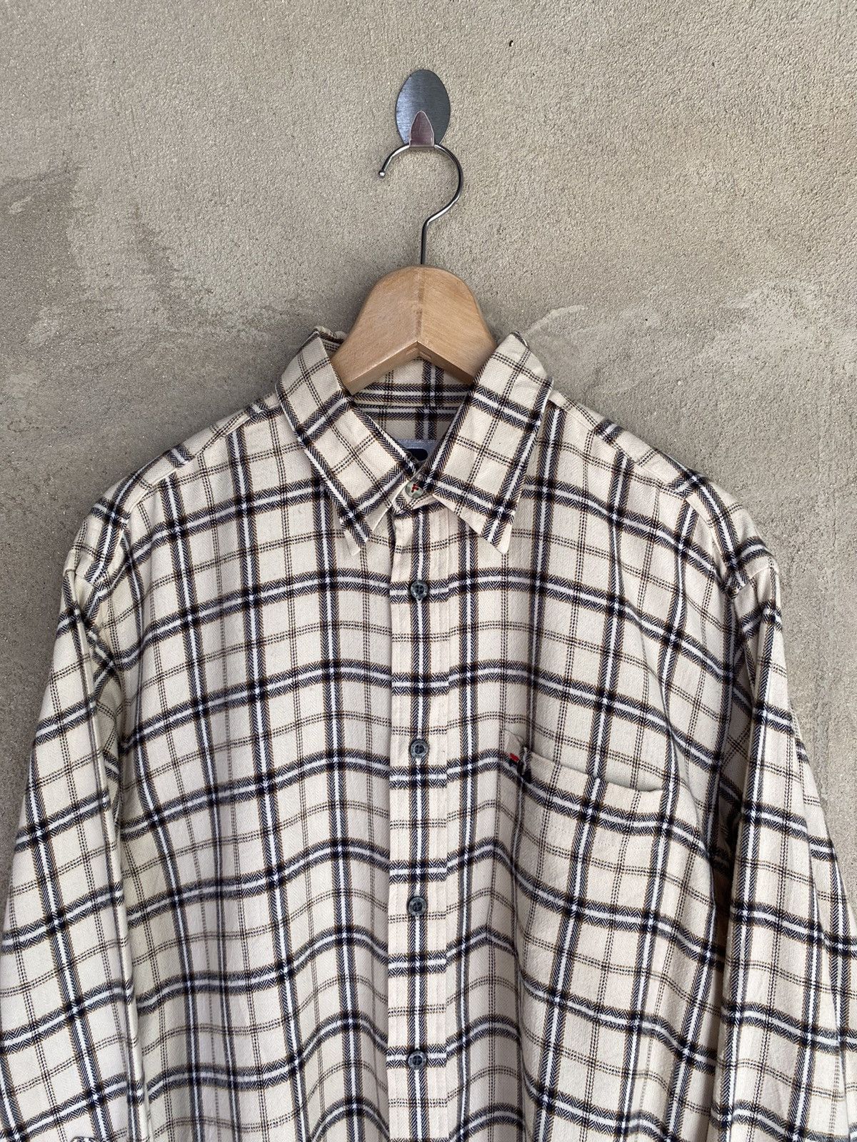 Fila Vintage Fila Plaid Tartan Flannel Shirt Size US L / EU 52-54 / 3 - 3 Thumbnail
