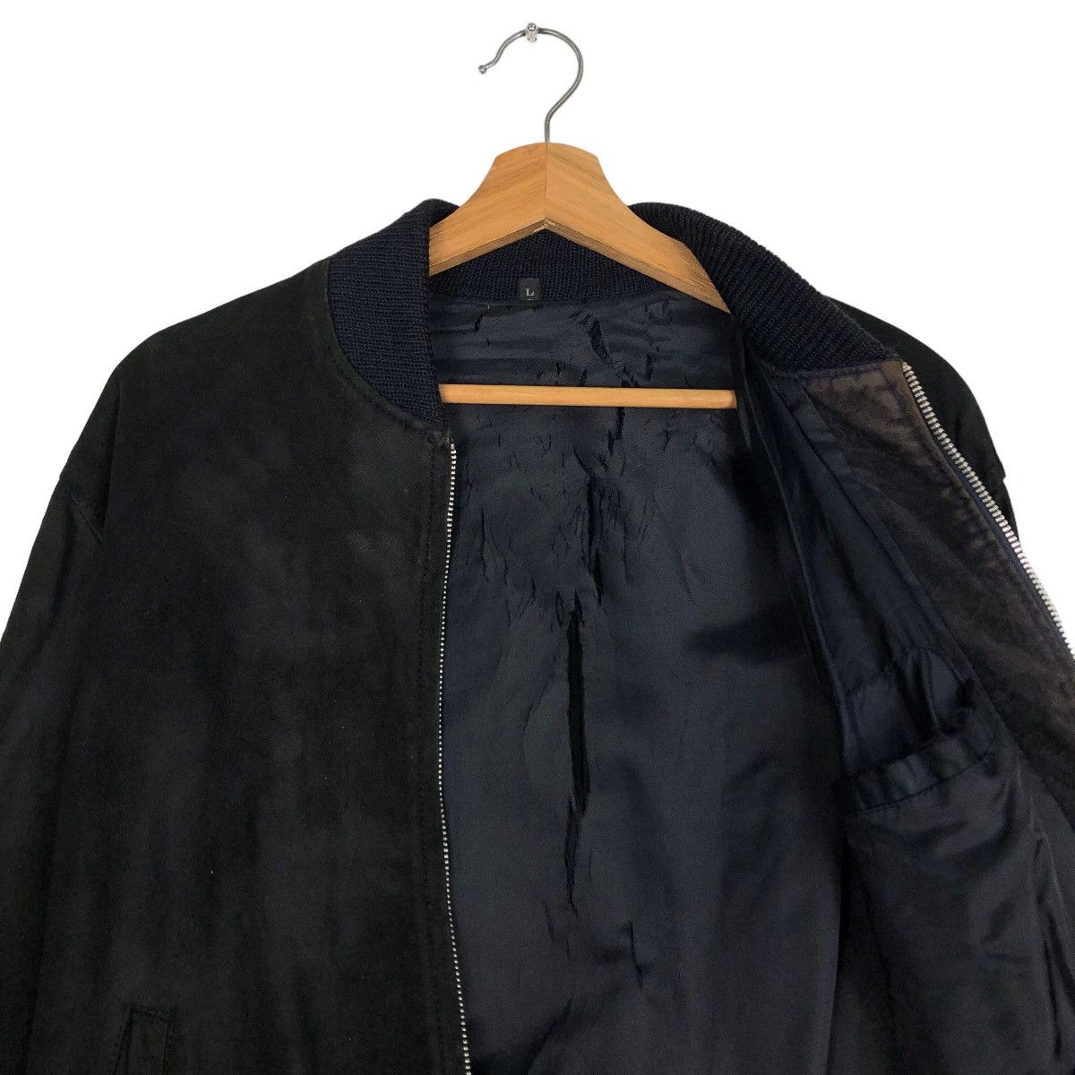 Japanese Brand 🔥90’s Vintage Genuine Leather Jacket Bomber Japan Made Size US L / EU 52-54 / 3 - 10 Thumbnail