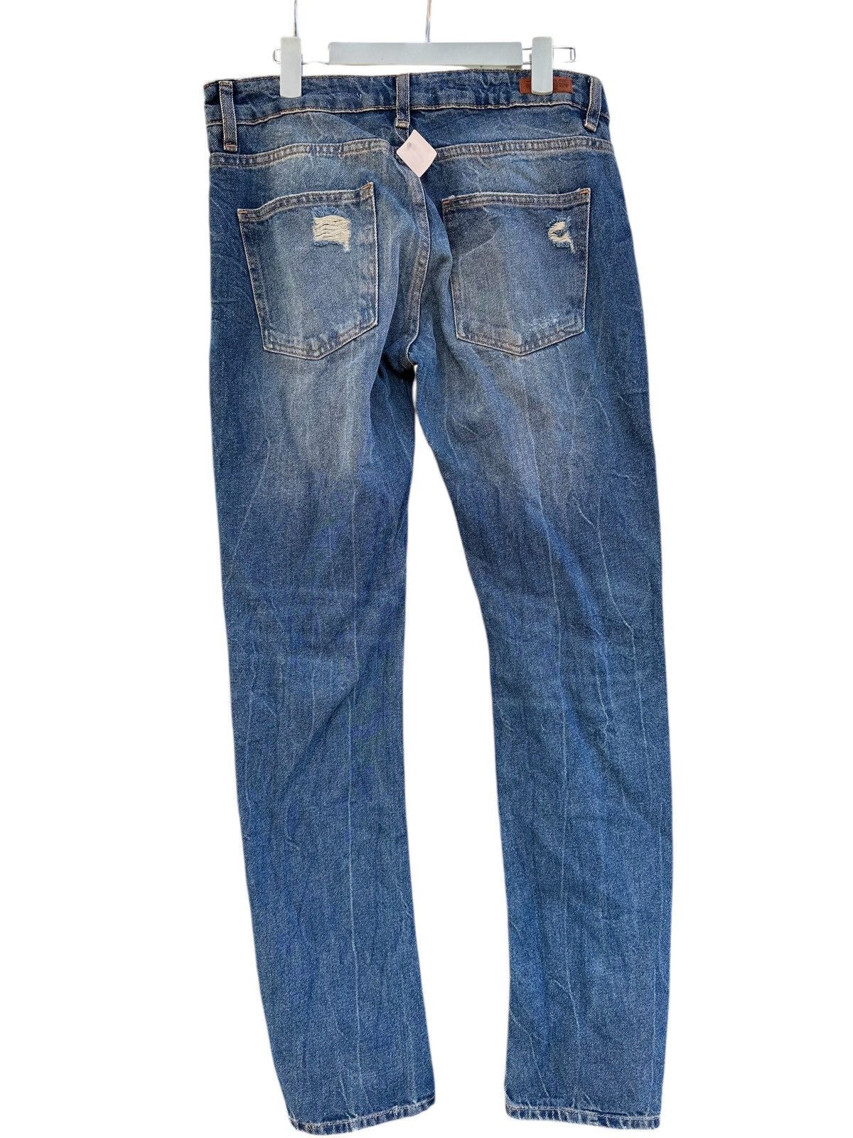 Zara Distress Denim Zara Basic Jean . Size US 30 / EU 46 - 2 Thumbnail